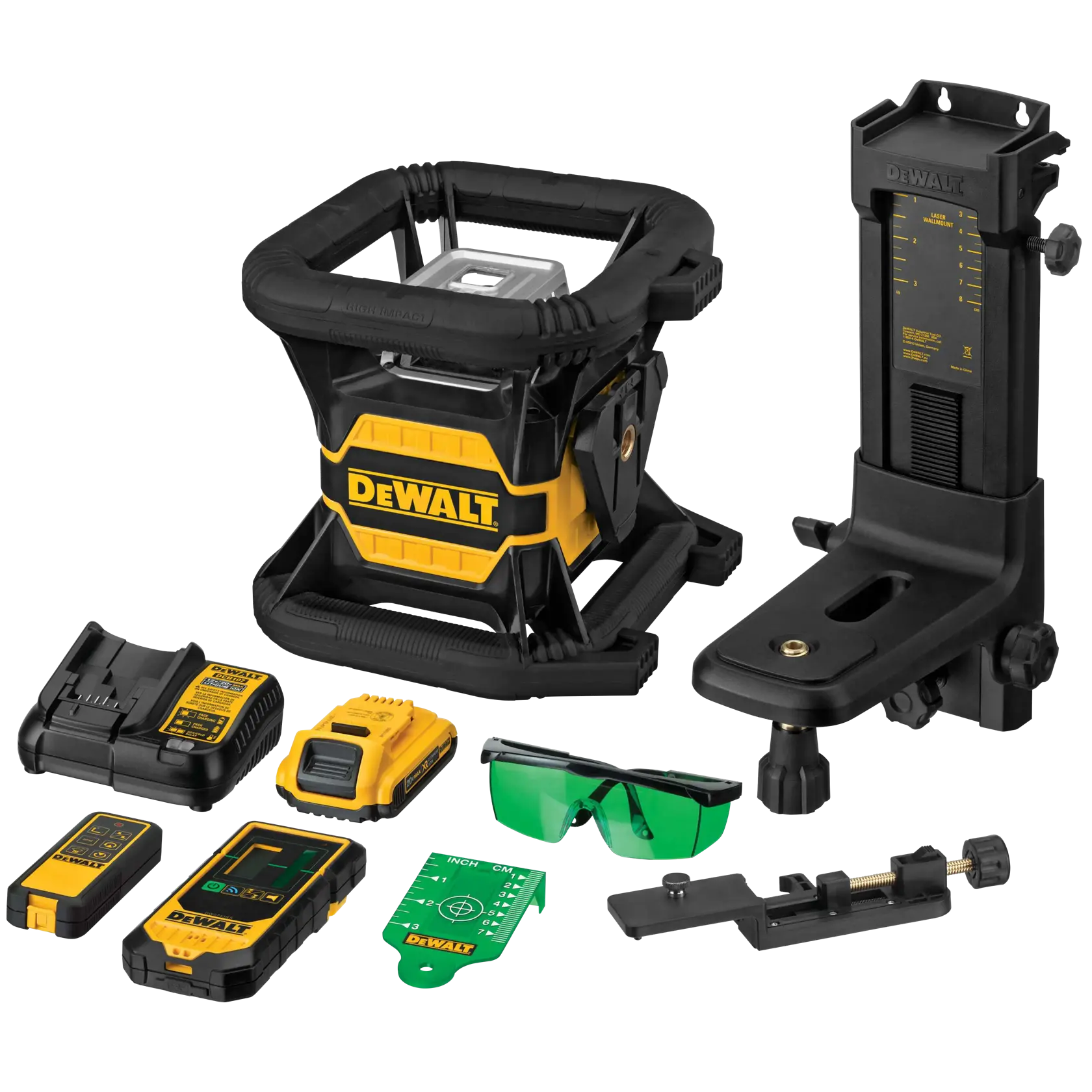 DEWALT® 20V MAX* Tool Connect™ Green Tough Rotary Laser