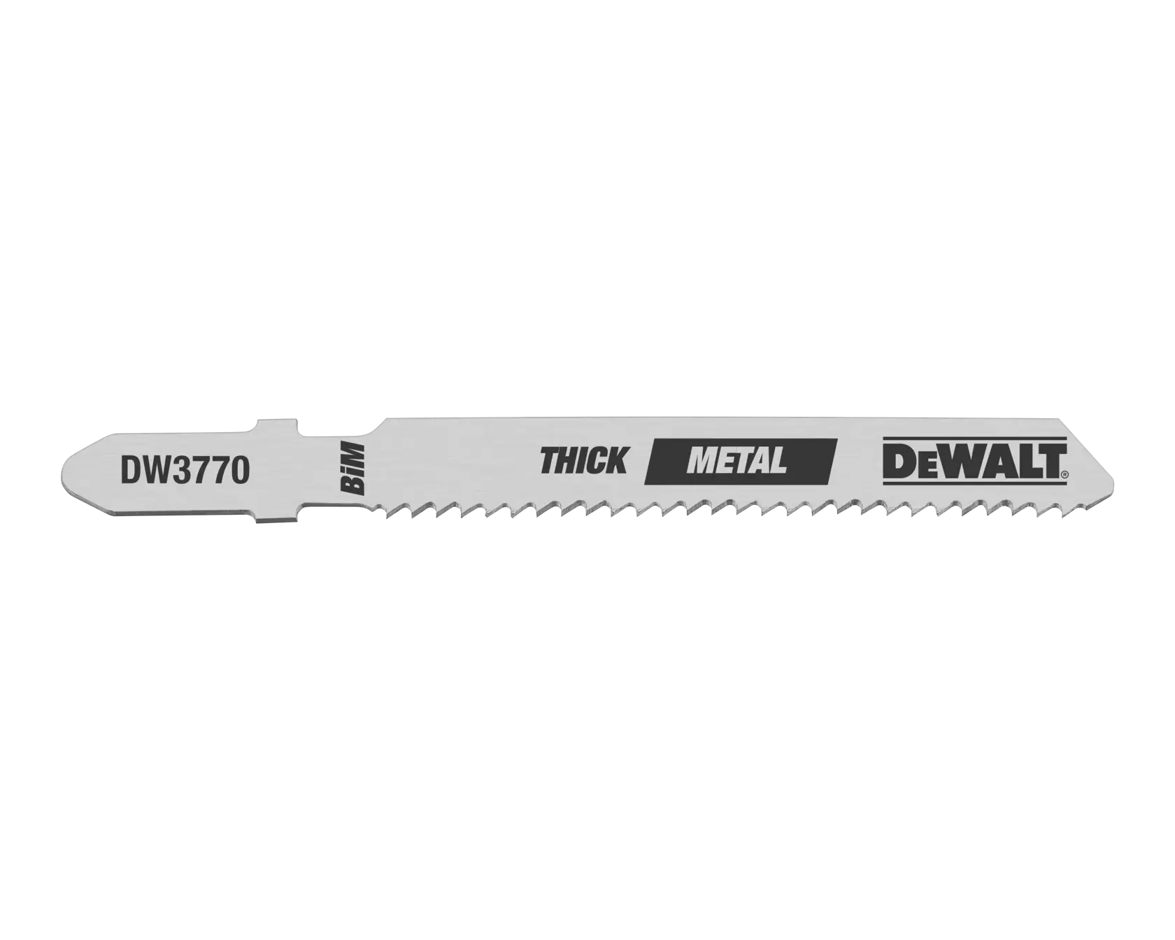 DEWALT® 3-in. (76mm) 14-TPI Thick Metal Cutting T-Shank Jigsaw Blades (5-Pack)