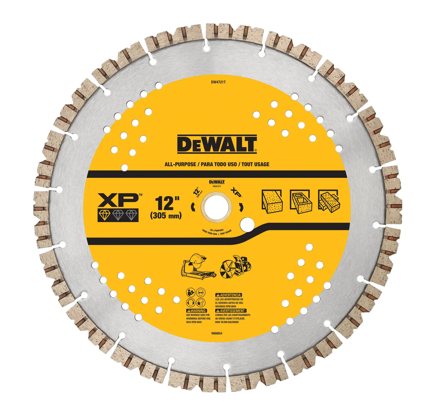 DEWALT® 12-in. XP Turbo Segmented Diamond Blade