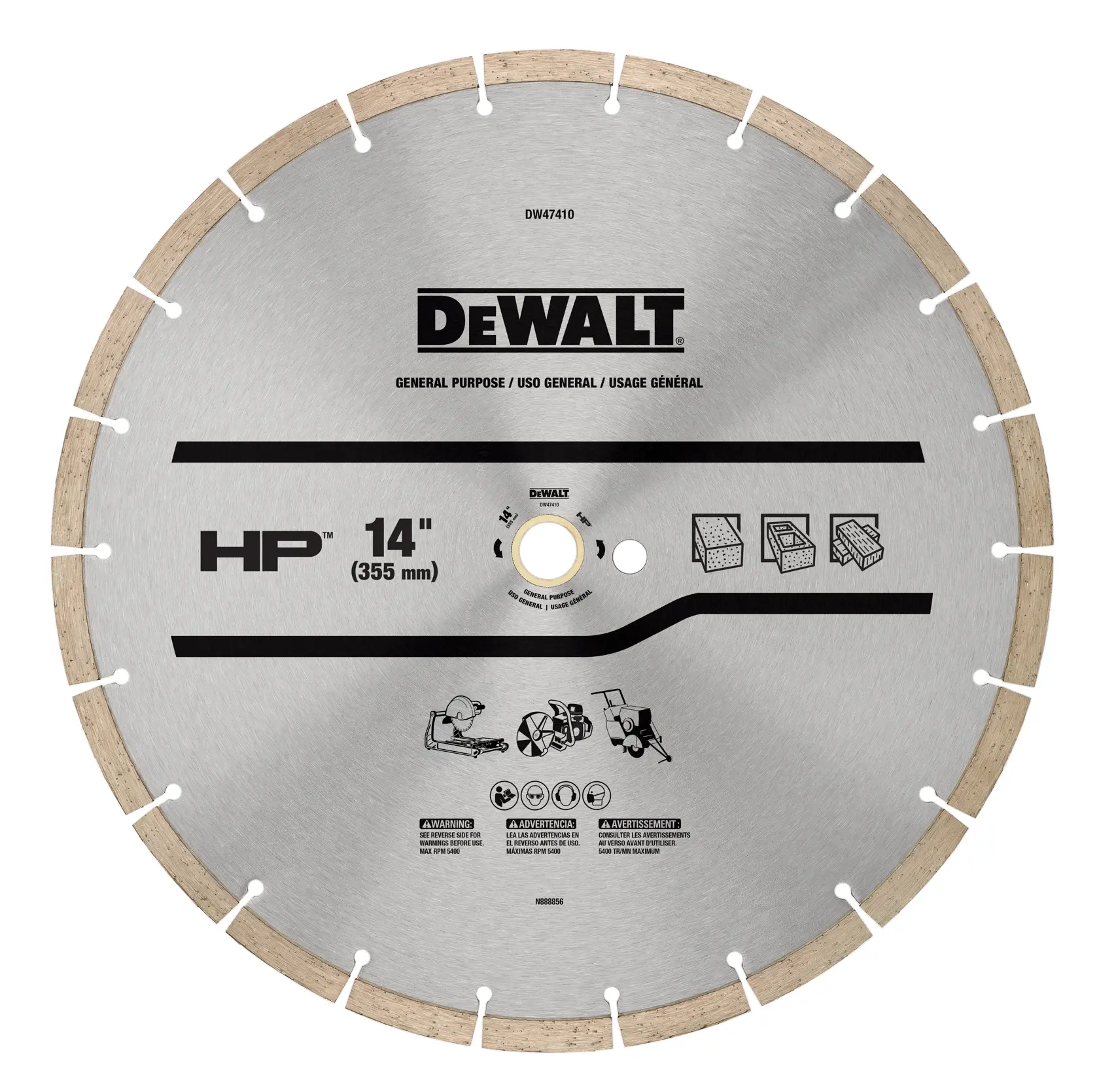 DEWALT® HP General Purpose Segmented Diamond Blade