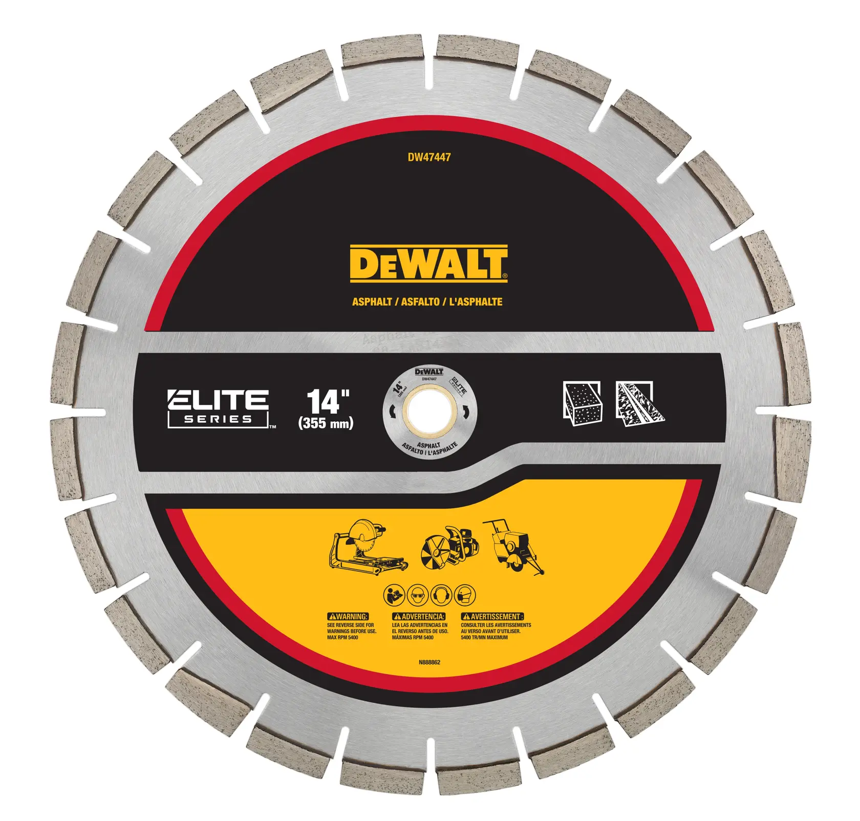 DEWALT® XP7 Asphalt Segmented Diamond Blade