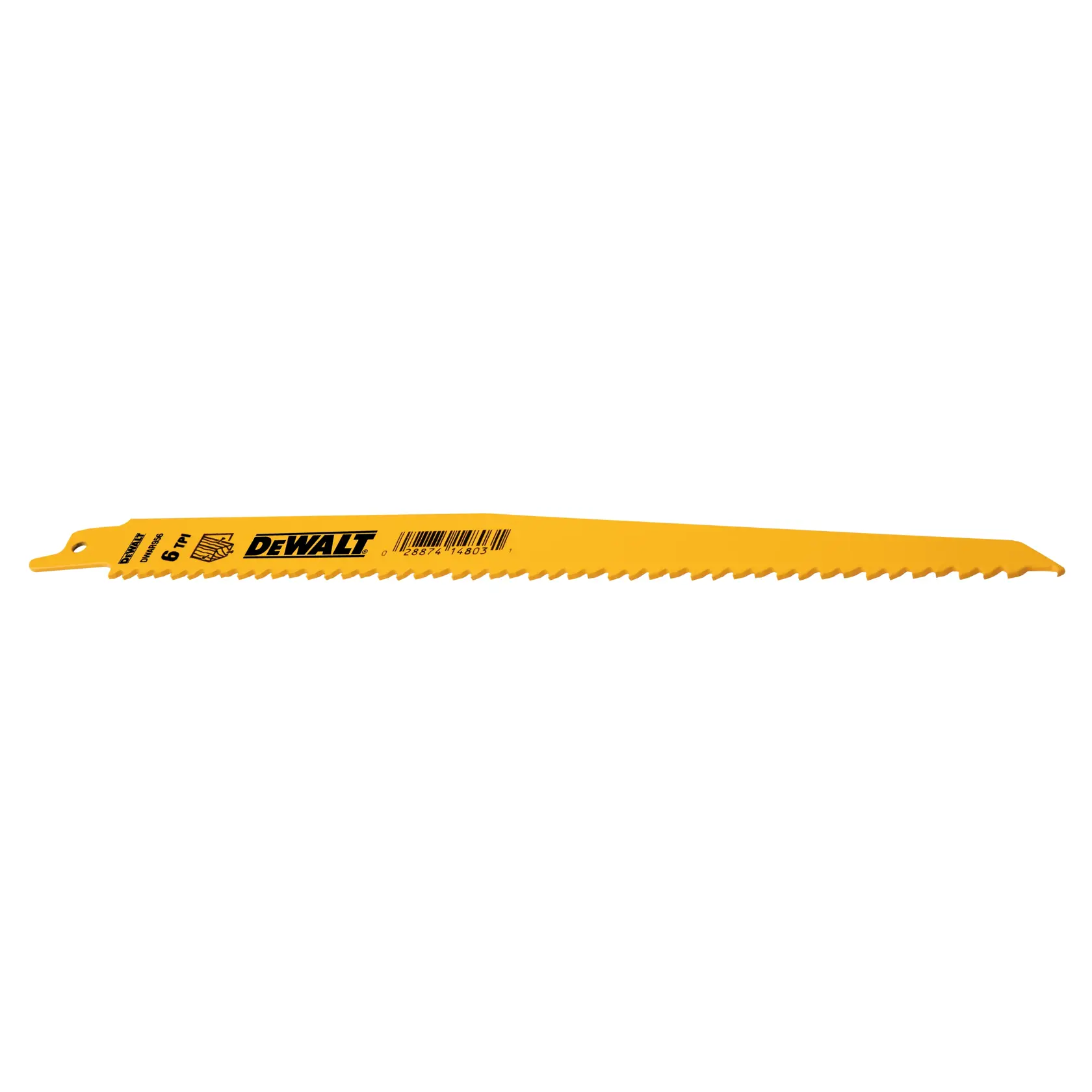 DEWALT® 9-in. 6 TPI Taper Bi-Metal Reciprocating Blade (5 Pk)
