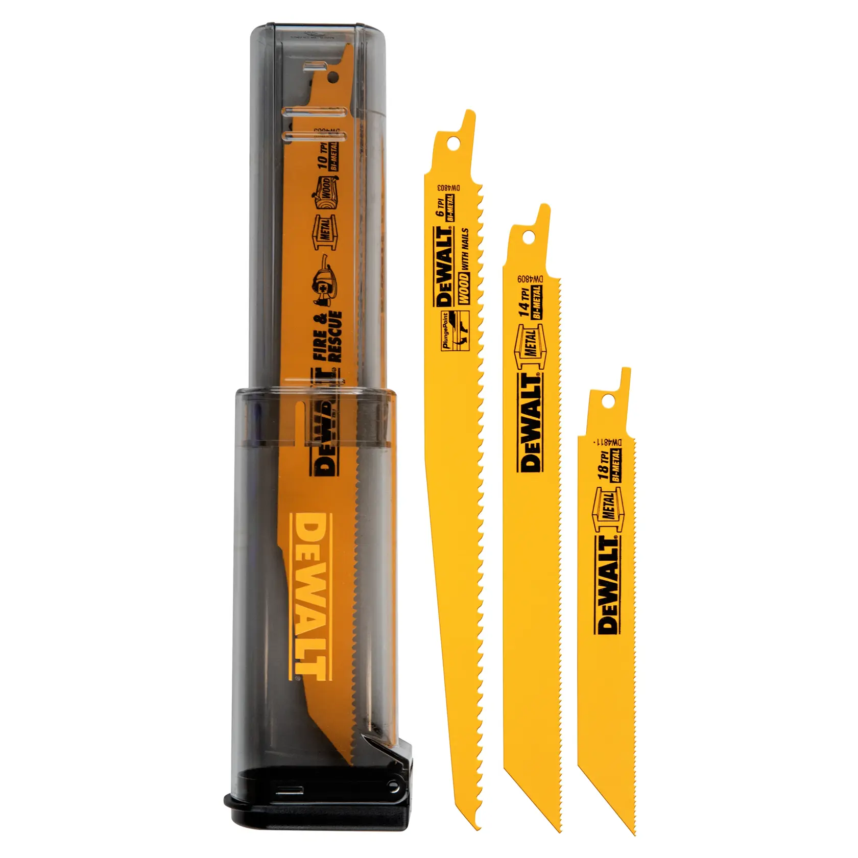 DEWALT® 16-pc. Bi-Metal Reciprocating Saw Blade Set With Case