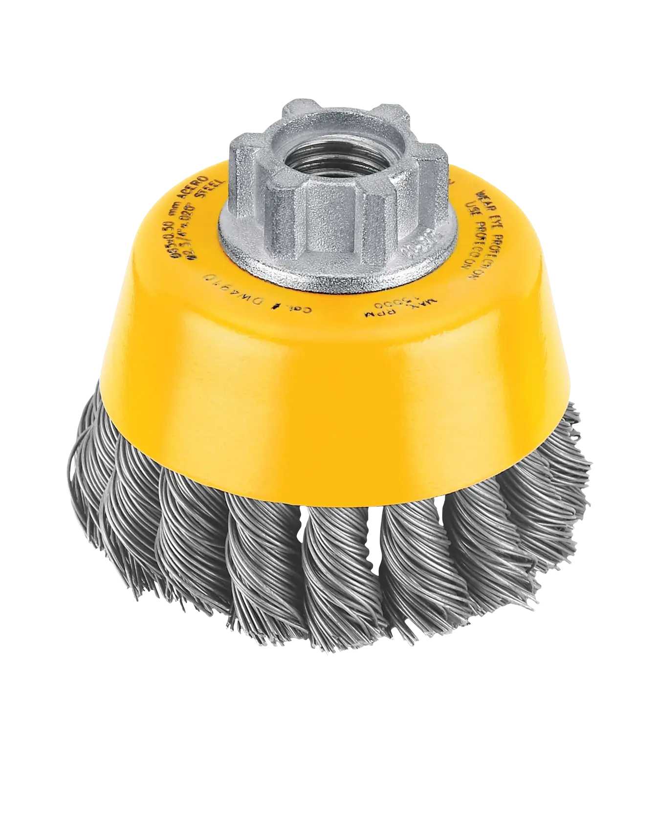DEWALT® 3-in. (76mm) Carbon Crimp Wite Cup Brush