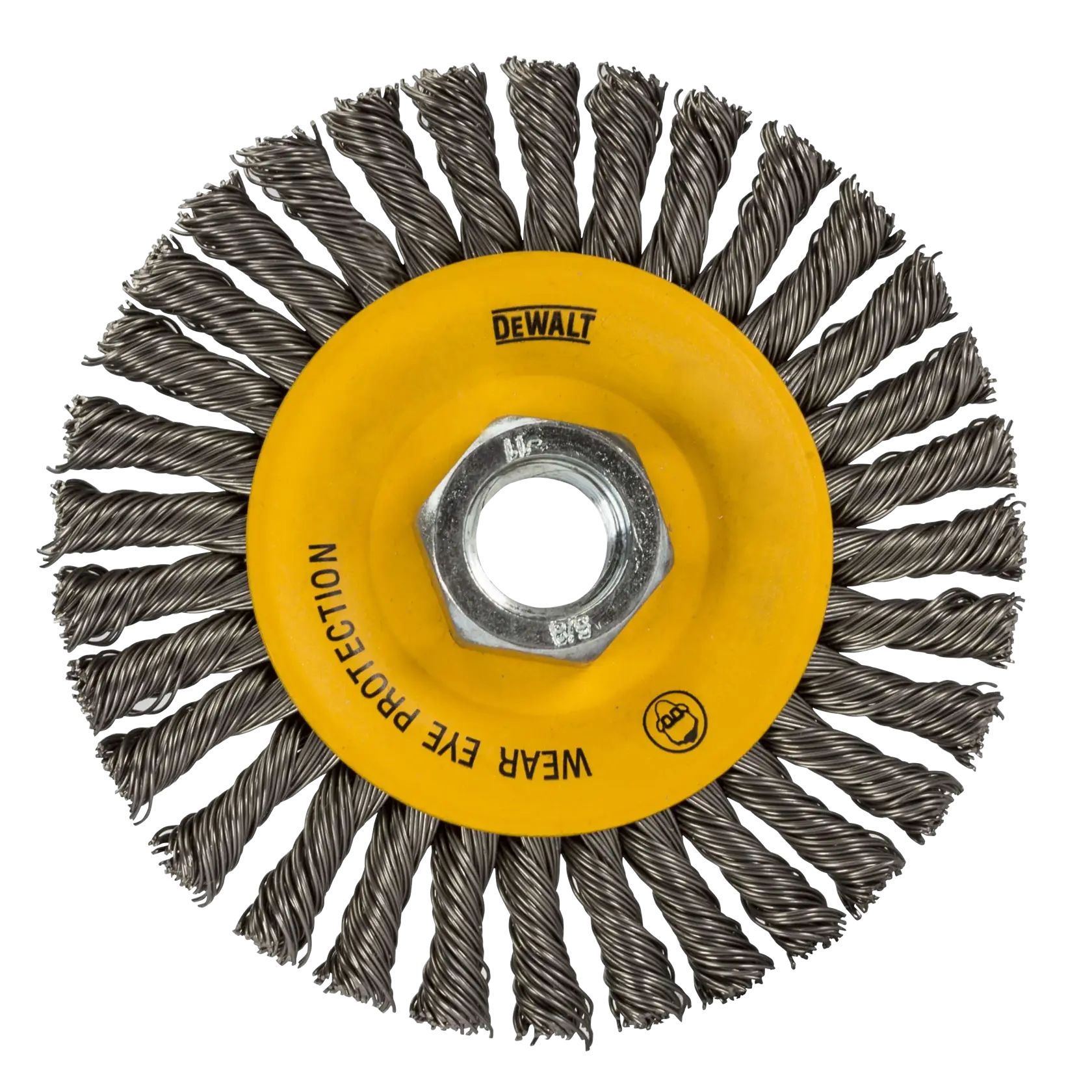 DEWALT® 6-in. x 5/8-in.-11 HP .020 Carbon Stringer Wire Wheel