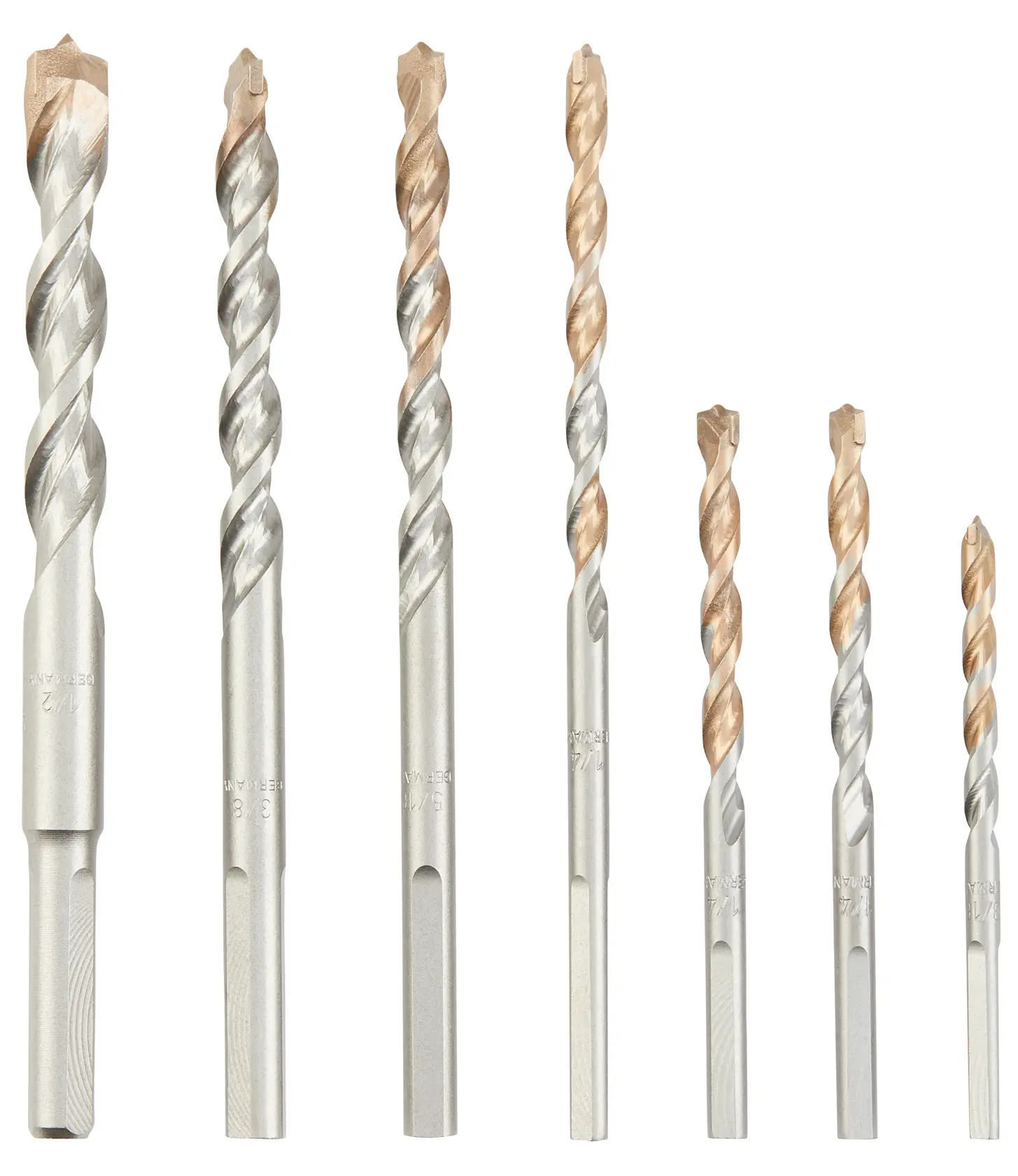 DEWALT® 7-Piece Premium Percussion Masonry Drill Bit Set