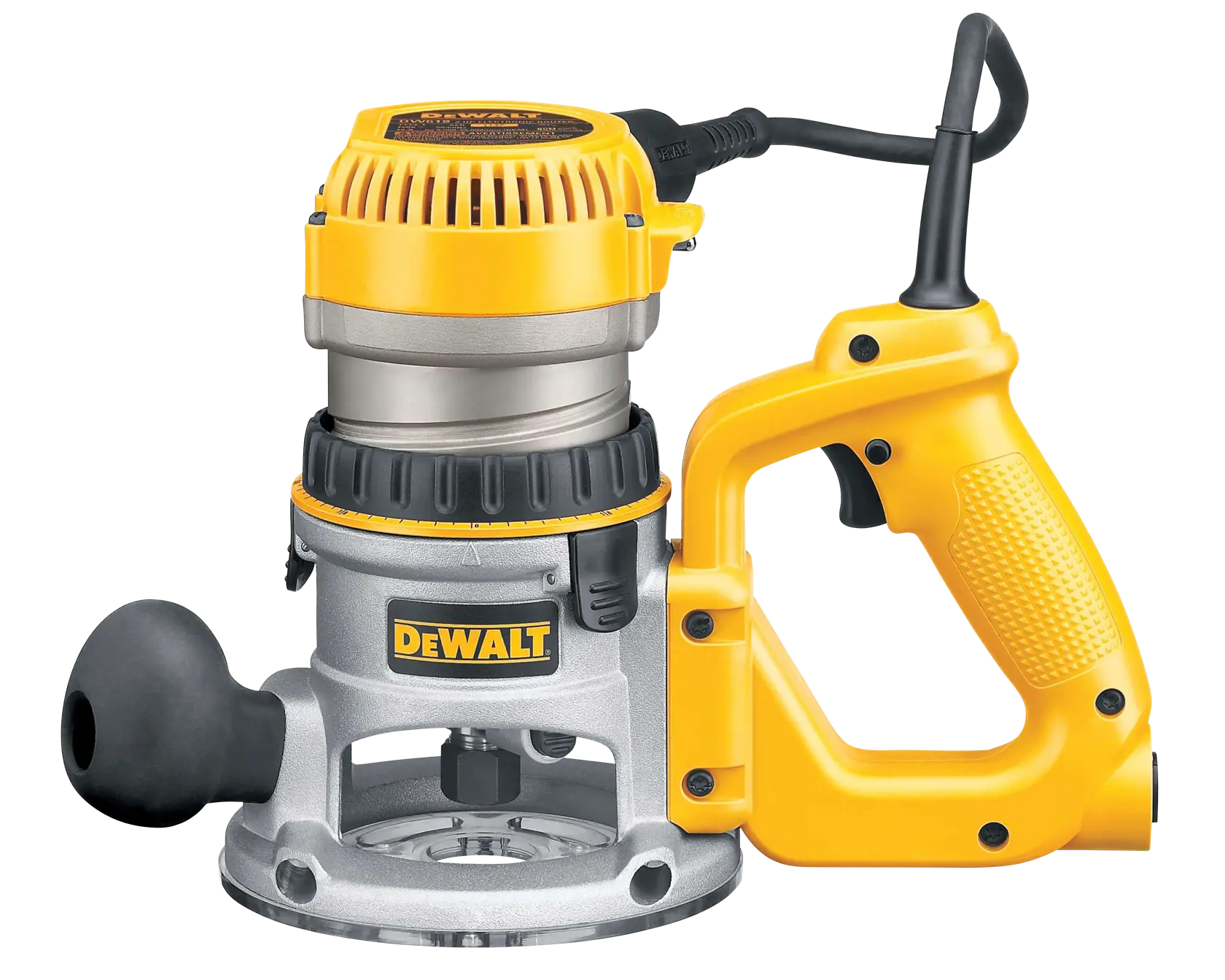 DEWALT® 2-1/4 HP (maximum motor HP) EVS D-Handle Router with Soft Start
