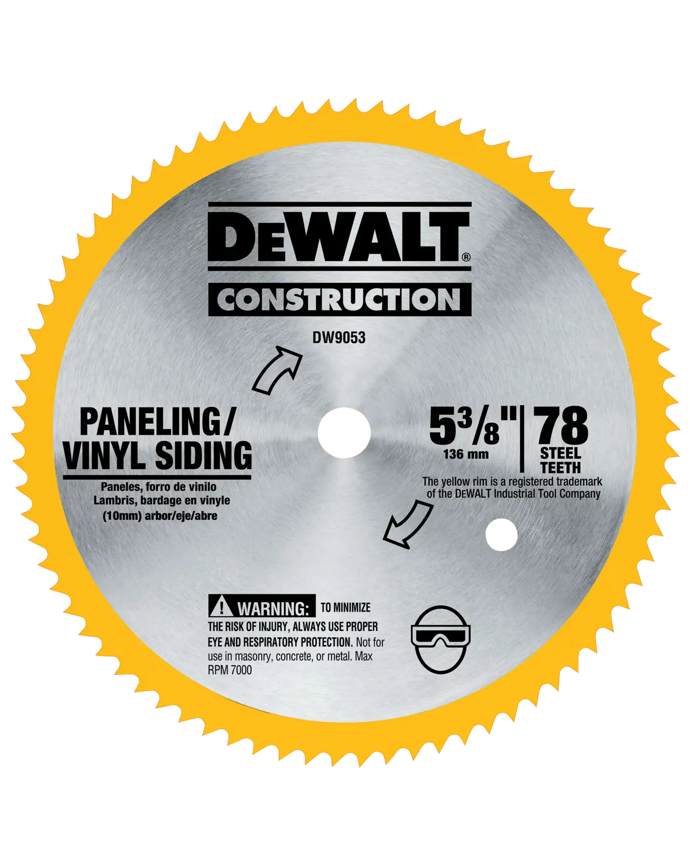 DEWALT® 5-3/8-in. 80T Saw Blade for Vinyl/Paneling