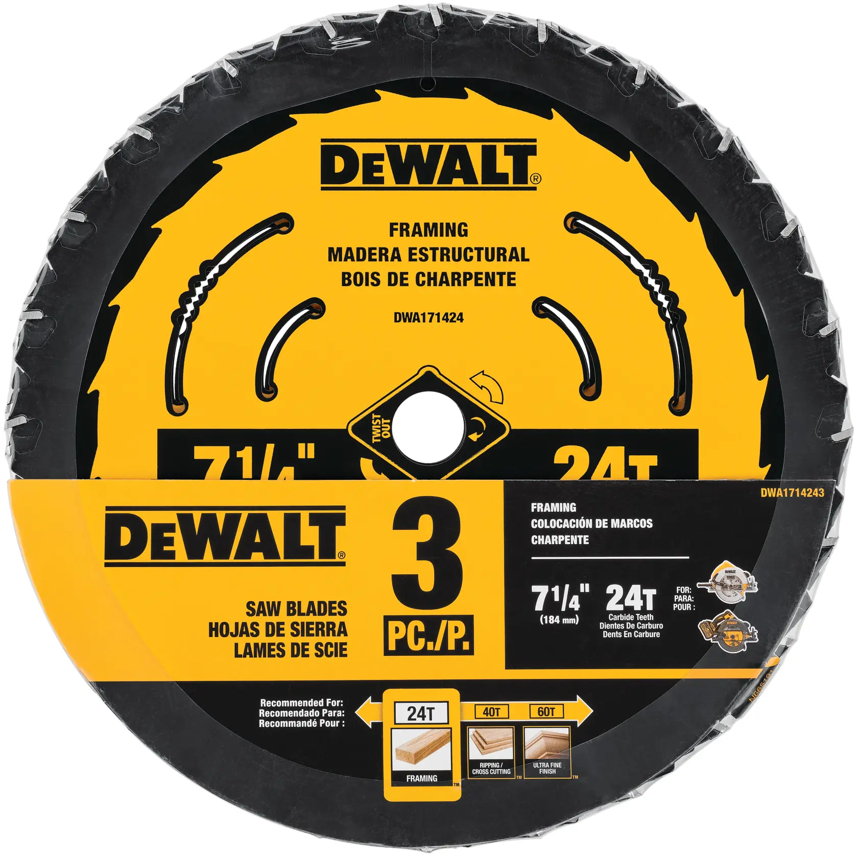 DEWALT® 7-1/4 in. Circular Saw Blade