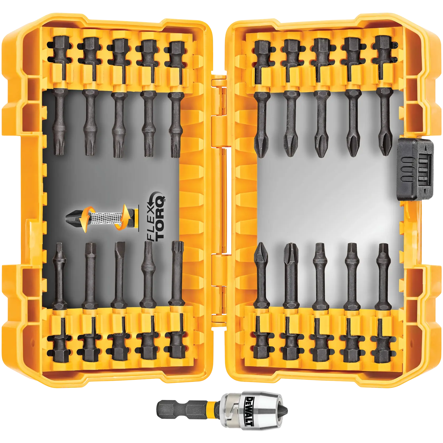 DEWALT® 22-Piece FLEXTORQ® IMPACT READY® Screwdriving Bit Set with ToughCase®+
