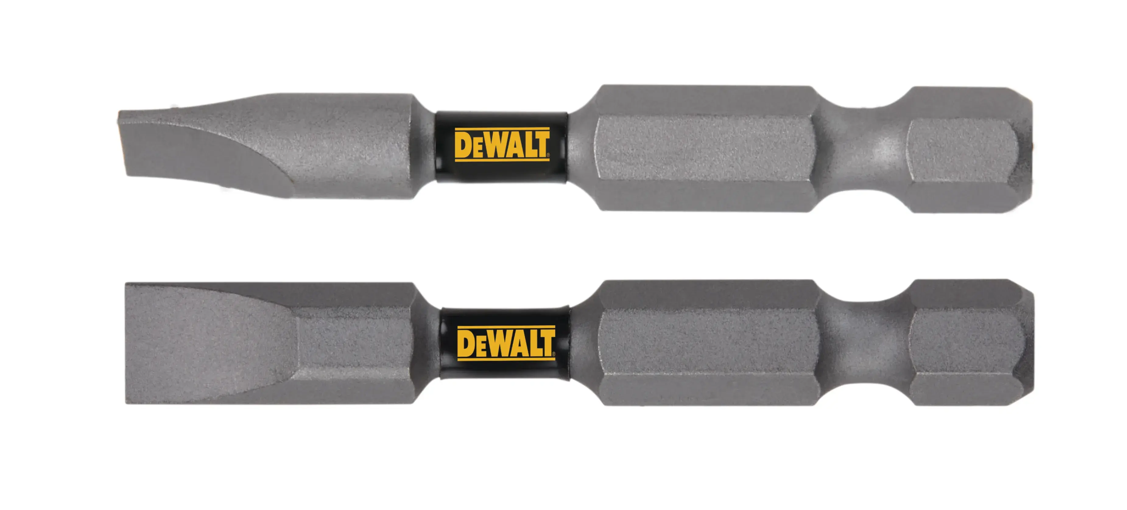 DEWALT® TOUGH GRIP™ 2-Piece 2-in. #6 Slotted #8 Slotted Power Screwdriving Bit Set