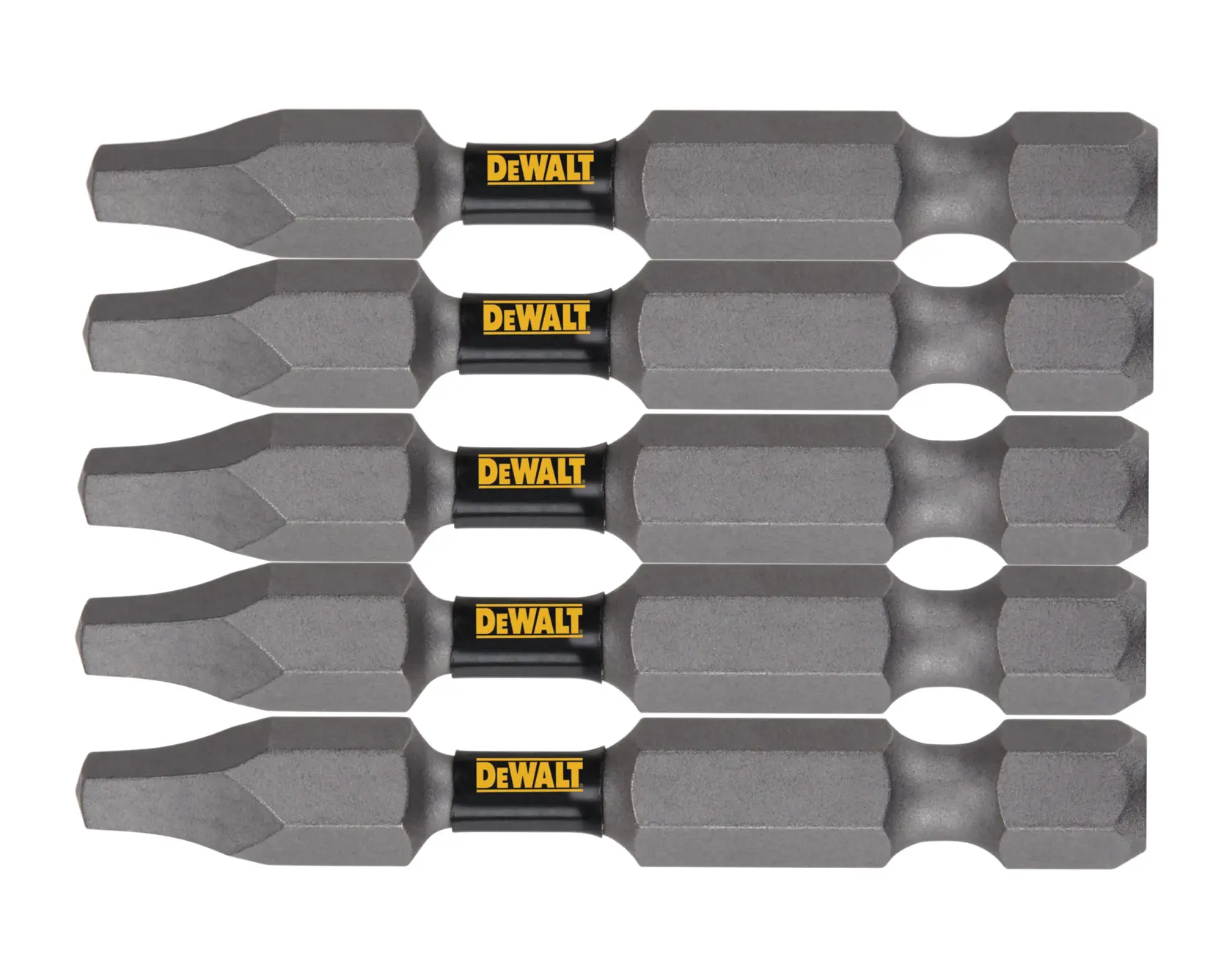 DEWALT® TOUGH GRIP™ 2-in. #2 Square Recess Power Screwdriving Bit (5-Pack)