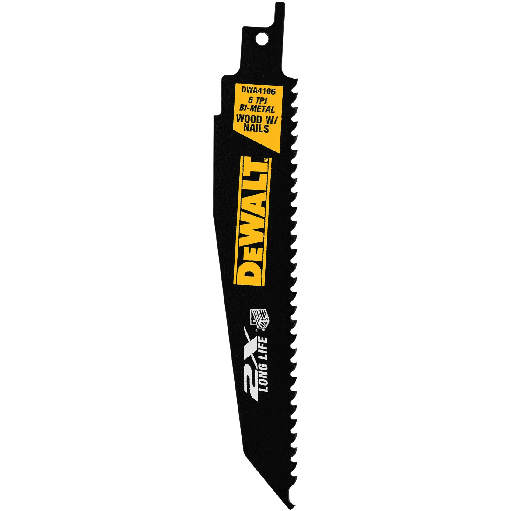 DEWALT® 6-in. 6TPI 2X Reciprocating Saw Blade (5-Pack)