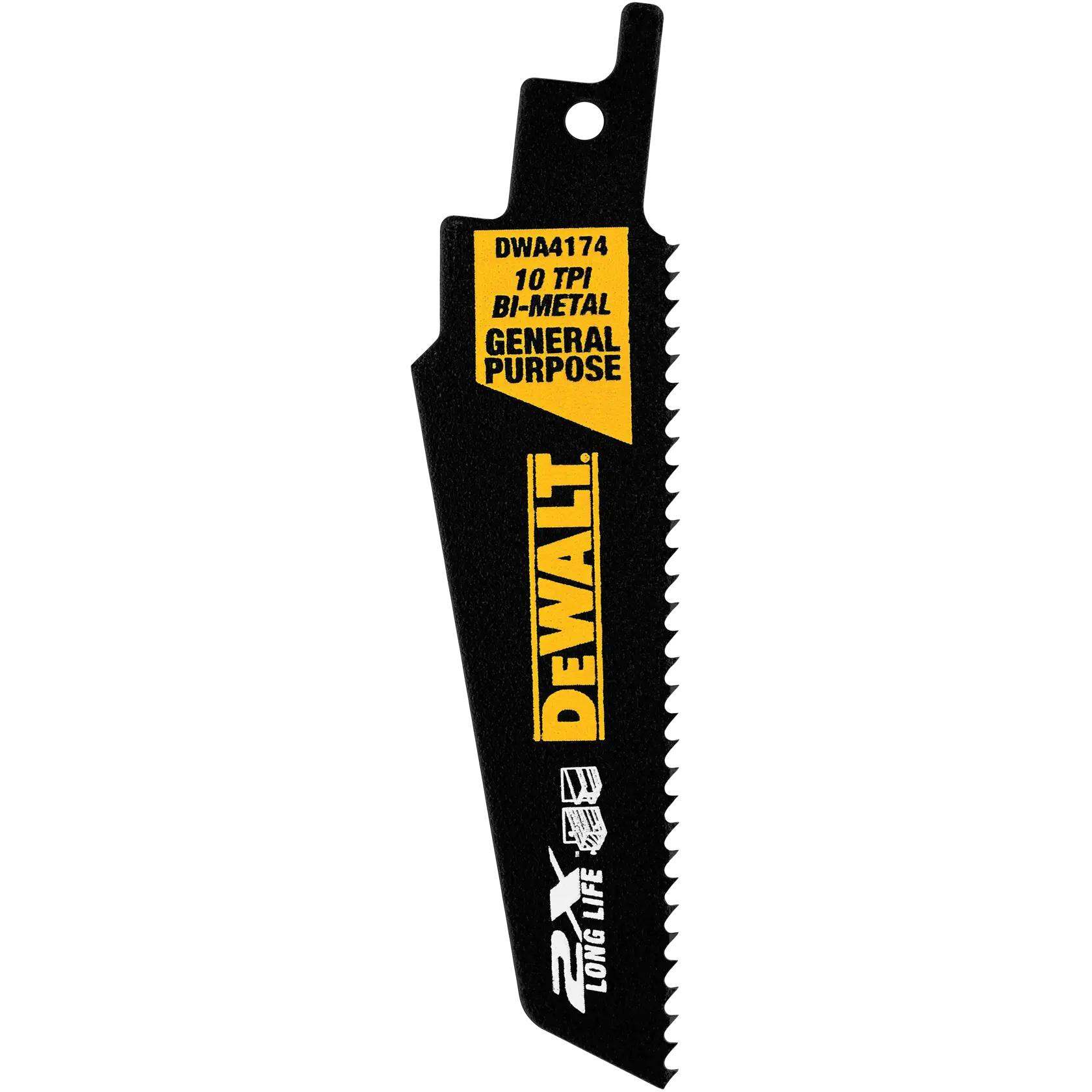 DEWALT® 4-Inch 10TPI 2X Recip Blade (5-Pack)