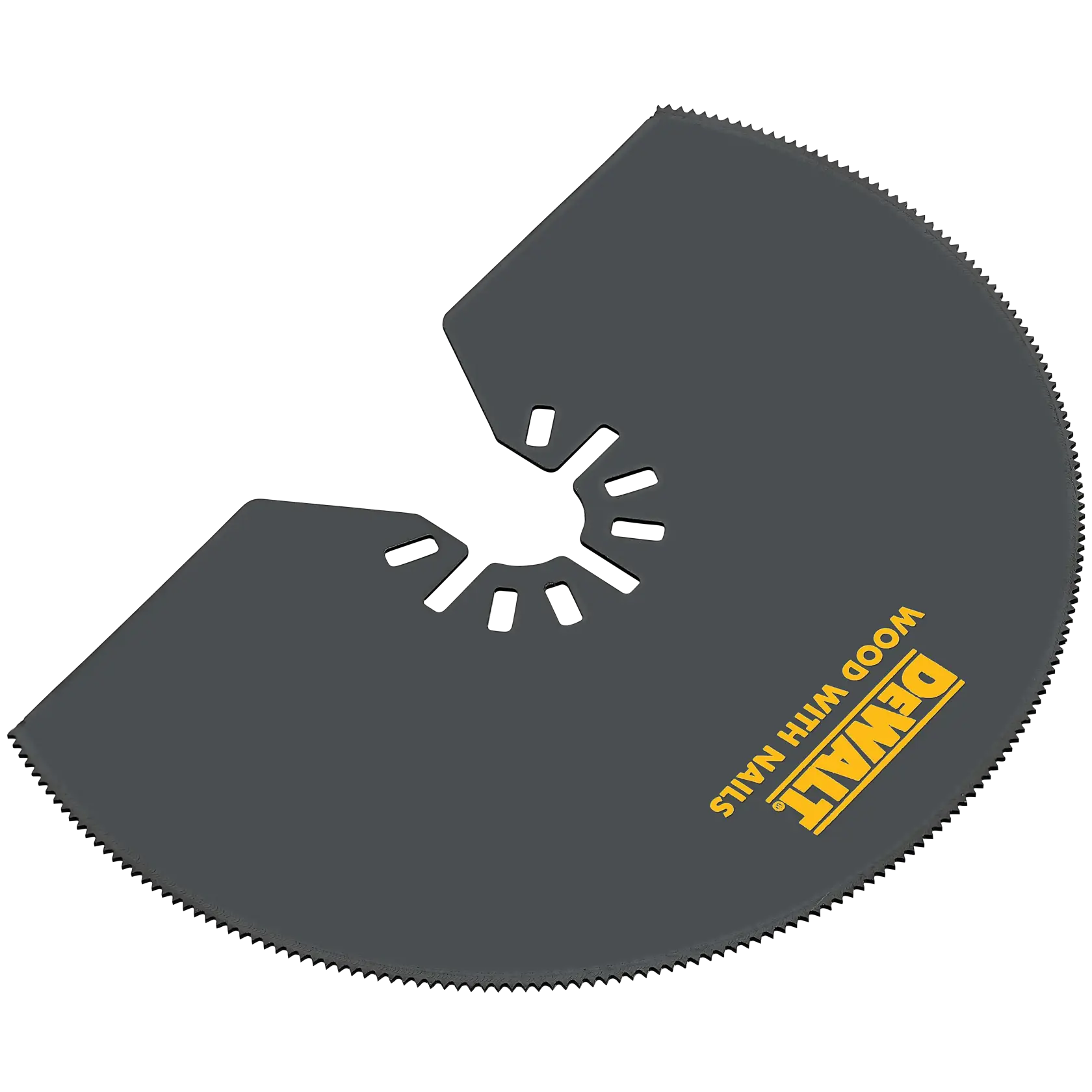 DEWALT® Bi-Material Semi-Circle Oscillating Tool Blade for Wood with Nails