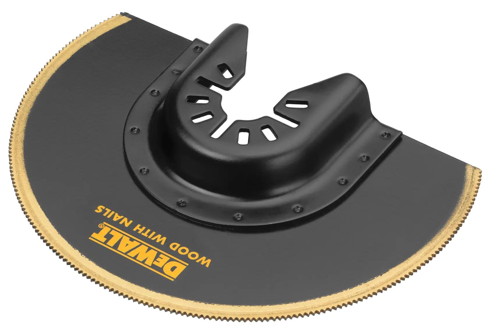 DEWALT® Titanium Coated Semi-Circle Oscillating Tool Blade for Flush Cutting