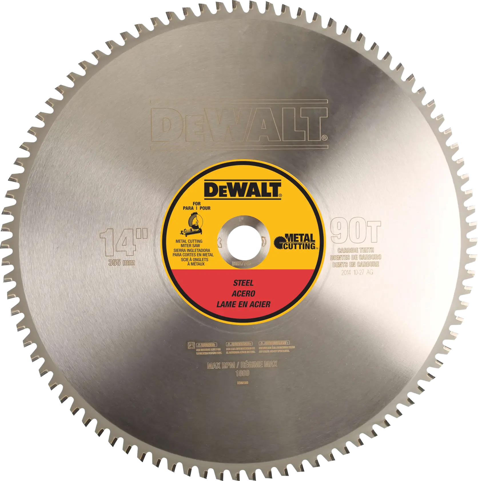 DEWALT® 14-in. 90T Ferrous Metal Cutting Saw Blade