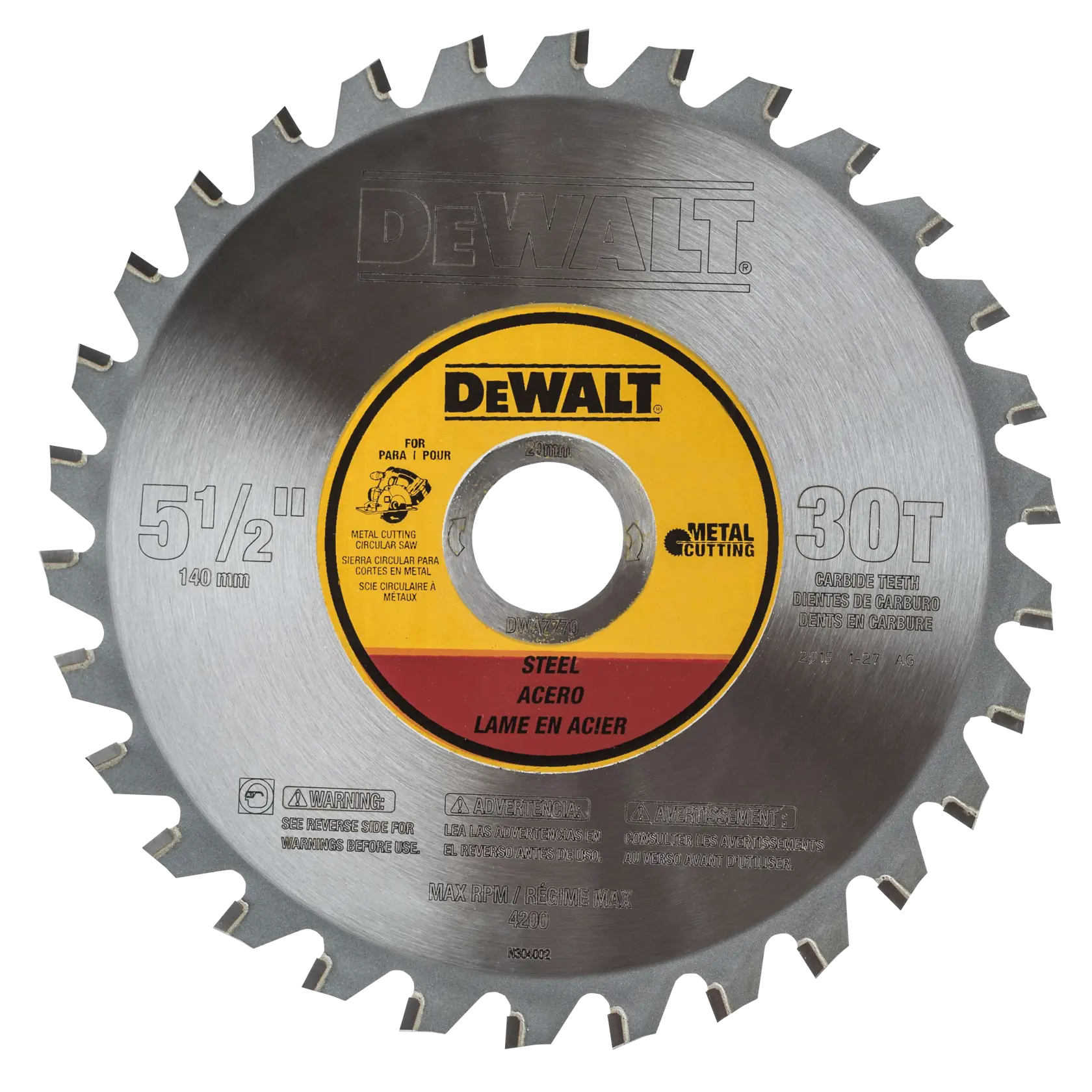 DEWALT® 5-1/2-in. 30T Ferrous Metal Cutting Saw Blade