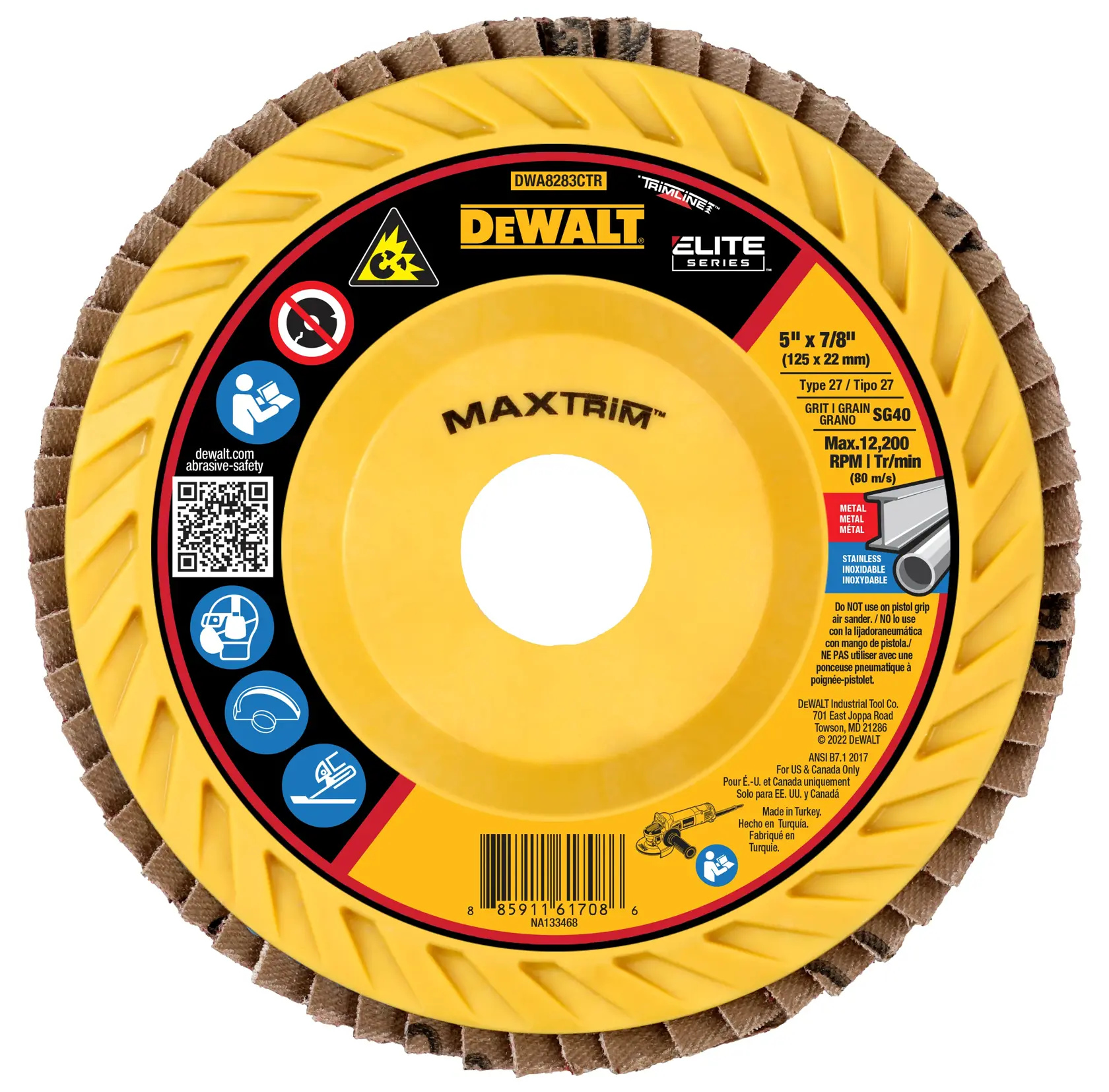 DEWALT® 5 X 7/8 40G T27 Elite Ceramic Trim Flap