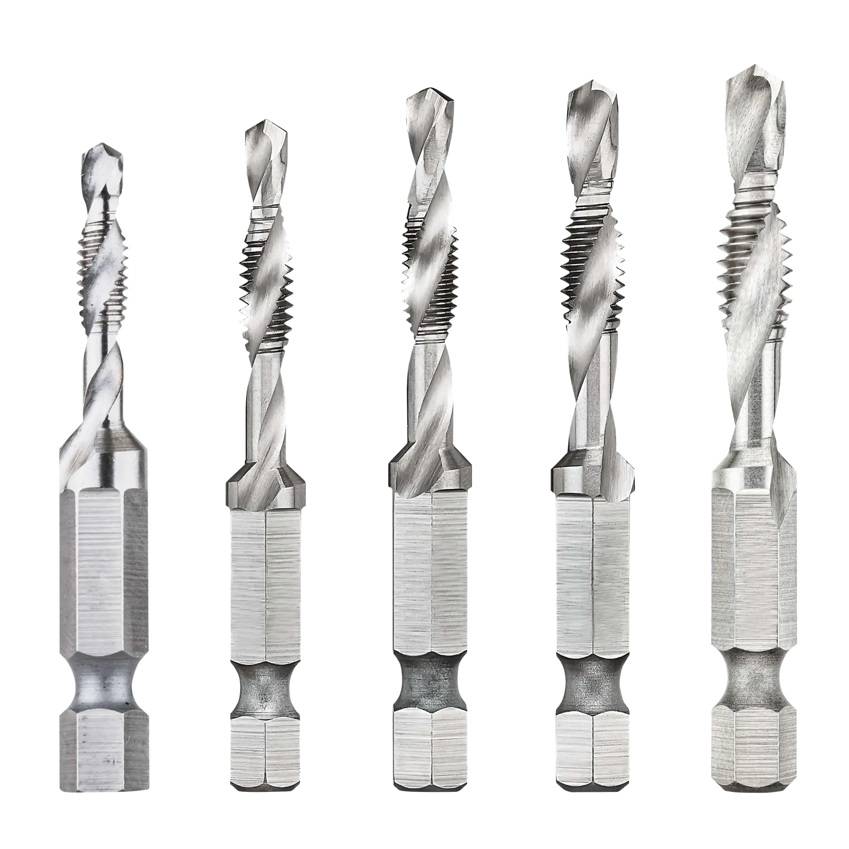 DEWALT® 5-pc. DRILL TAP SET 1/4-in. Capacity