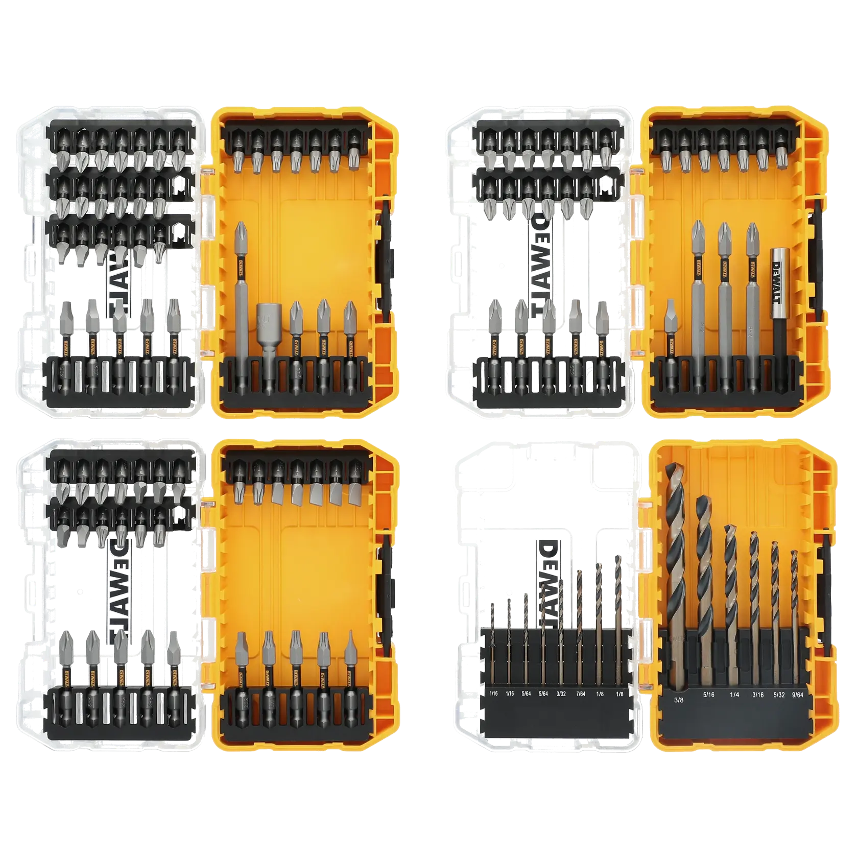 DEWALT® TOUGHGRIP™ 110-pc. DRILL BIT & SCREWDRIVING BIT SET