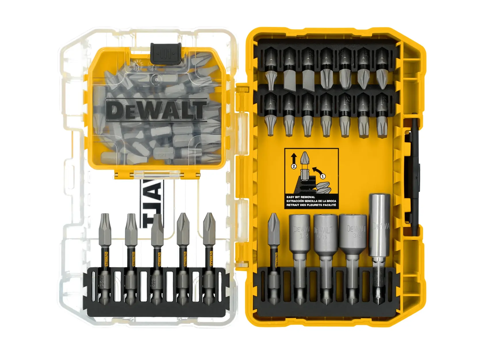 DEWALT® TOUGHGRIP™ Screwdriving Bit Set (55-pc.)