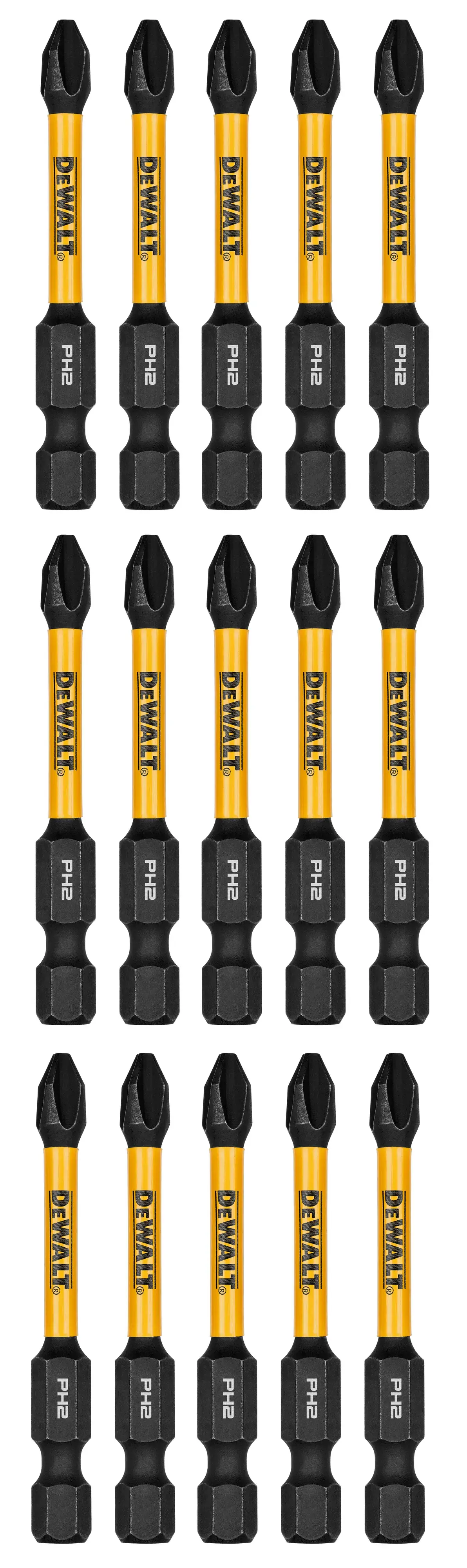 DEWALT® ELITE SERIES 2-1/4-in. Bits For PH2 (15 Pk)