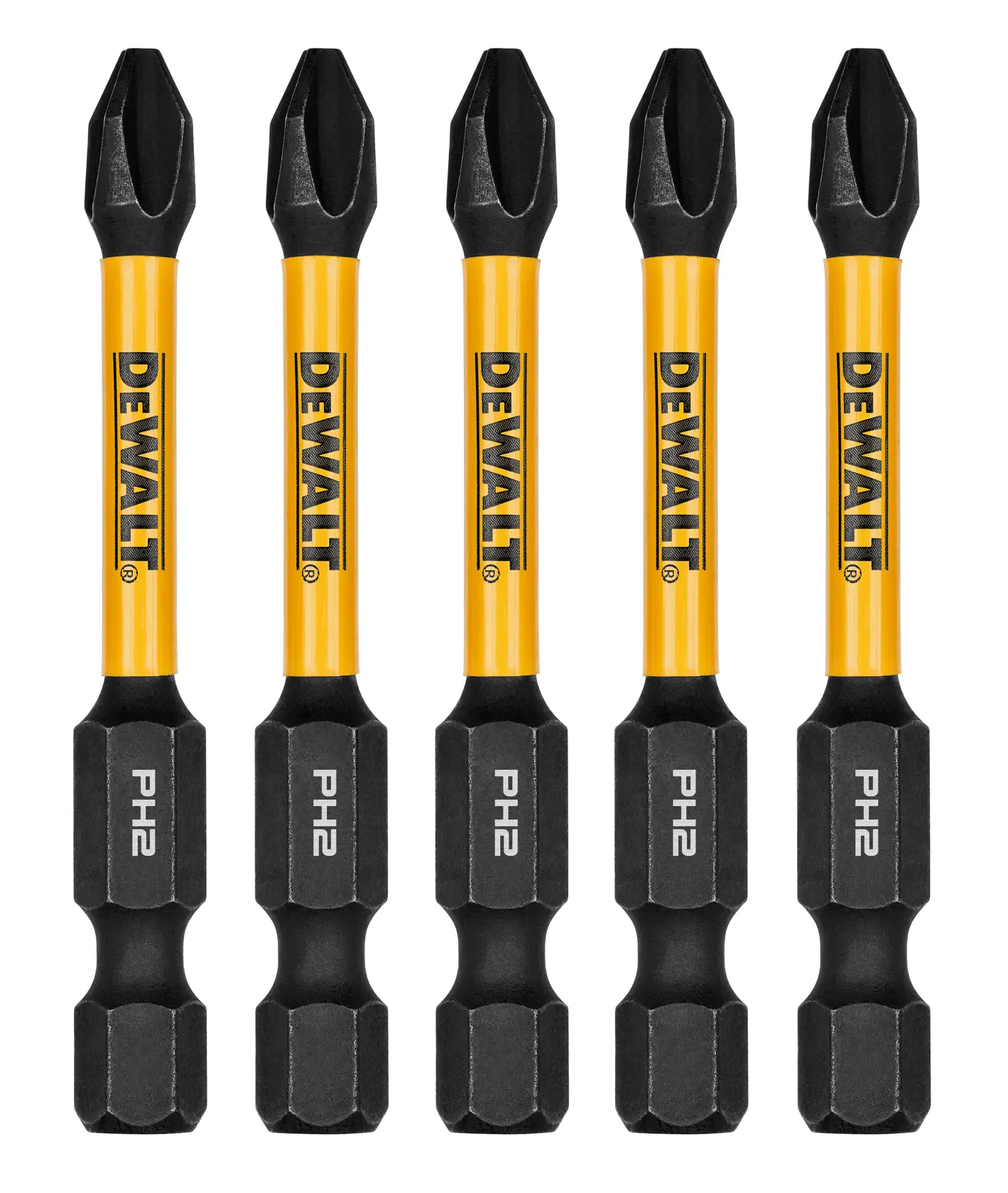 DEWALT® ELITE SERIES 2-1/4-in. Bits For PH2 (5 Pk)