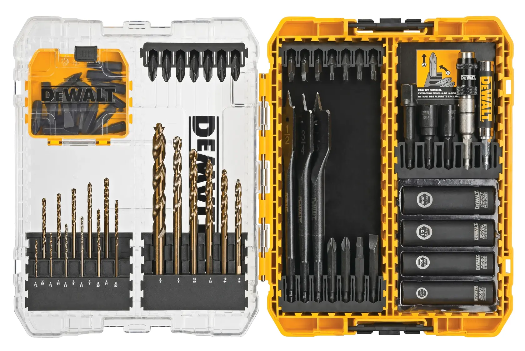 DEWALT® 65-Piece Drilling and Driving Bit Set with ToughCase®+