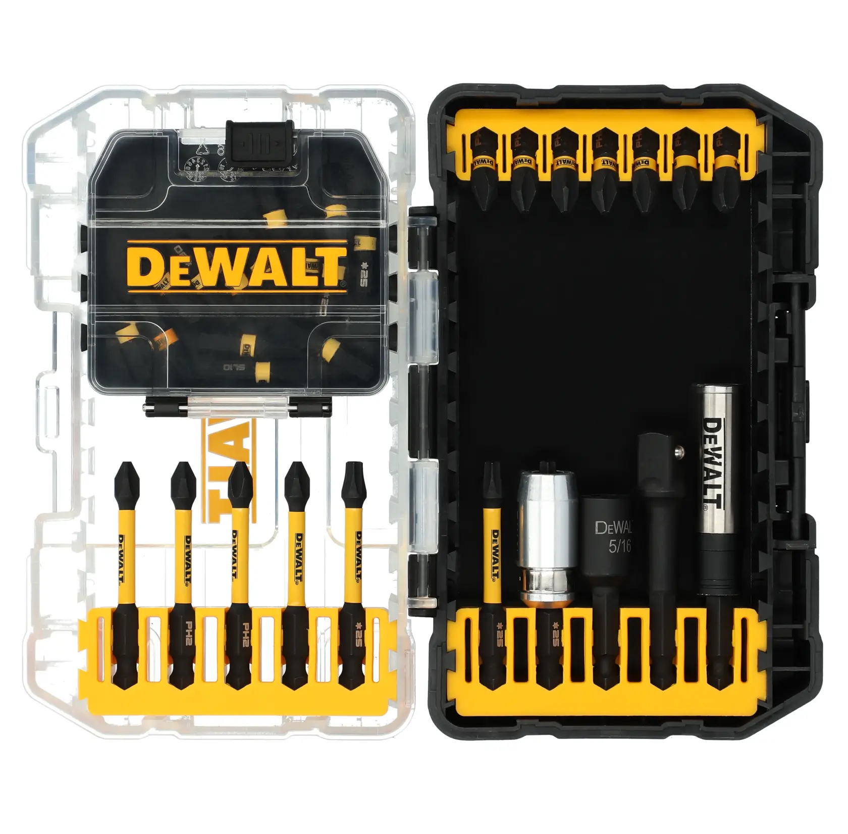 DEWALT® Flextorq Impact Ready Impact Driver Bit Set With Toughcase+ System (32-pc.)