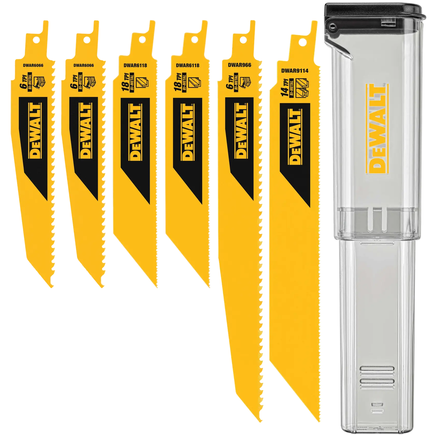 DEWALT® 6-pc. Reciprocating Blade Kit With Case