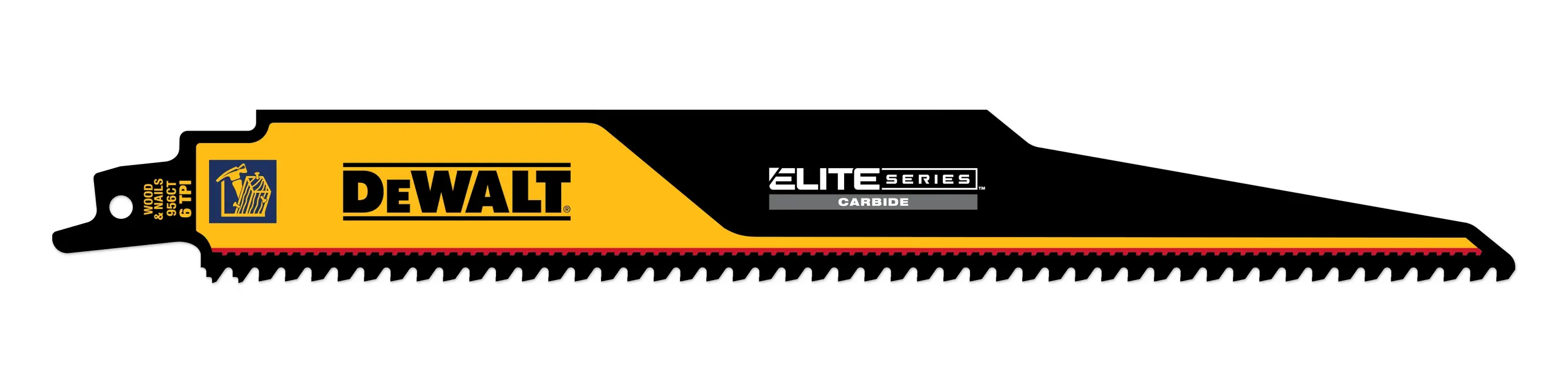 DEWALT® ELITE SERIES™ 9-in. 6 TPI Demolition Carbide Tipped Reciprocating Saw Blade