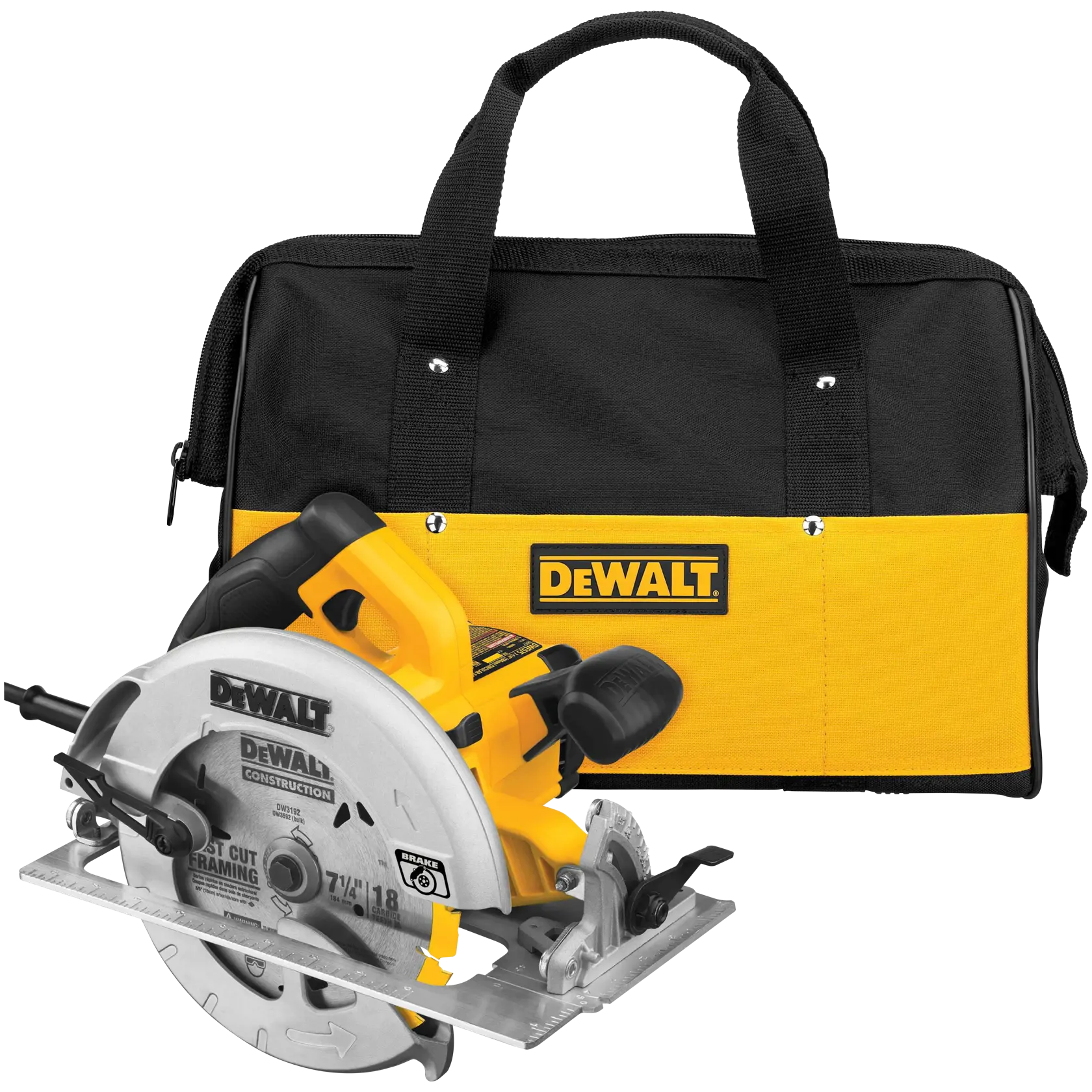 DEWALT® 7-1/4-in. Lightweight Circular Saw With Contractor Bag (Tool Only)