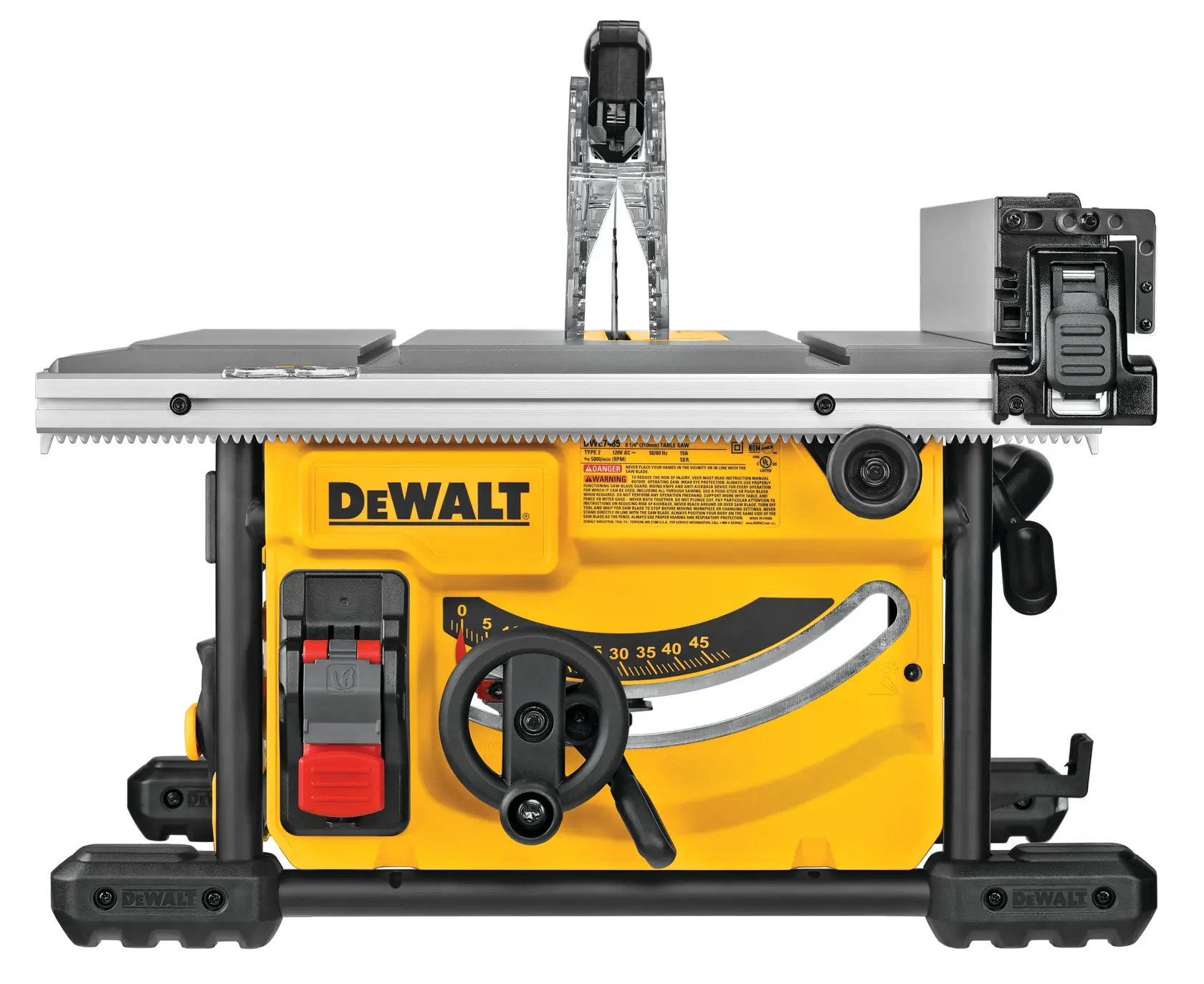 DEWALT® 15 Amp 8-1/4-in. Compact Portable Jobsite Table Saw