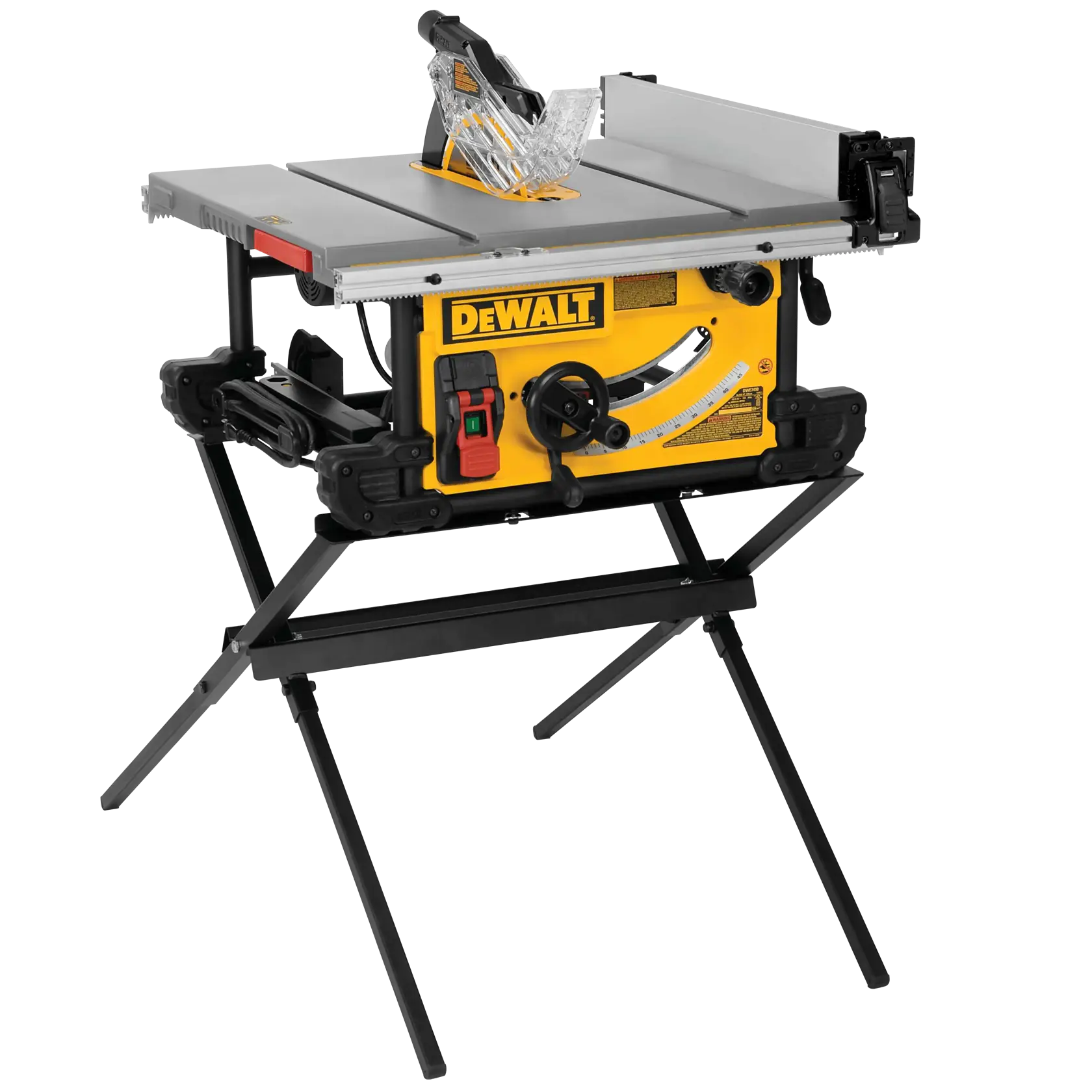 DEWALT® 10-in. Table Saw with Scissor Stand