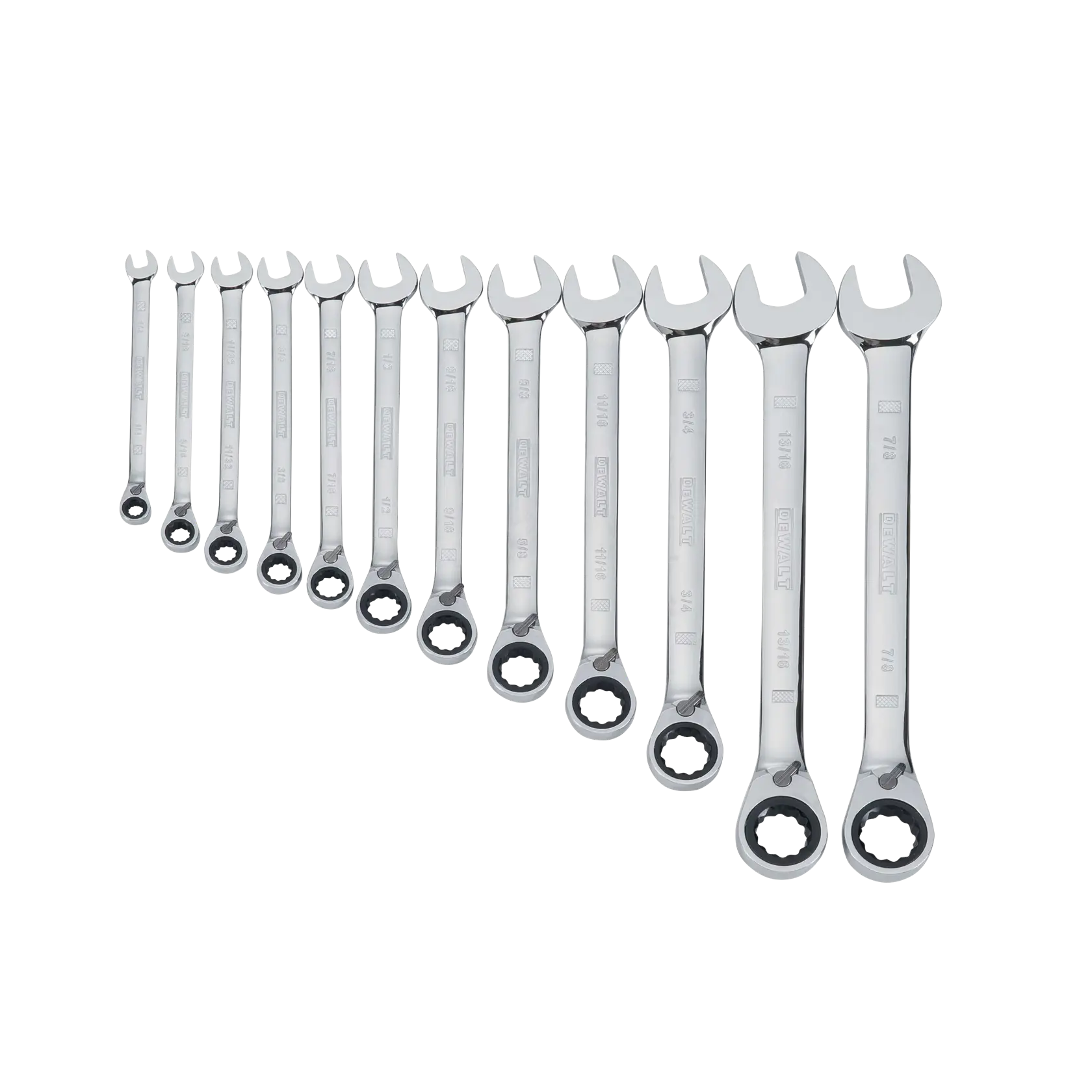 DEWALT® 12 Piece Ratcheting Metric Wrench Set