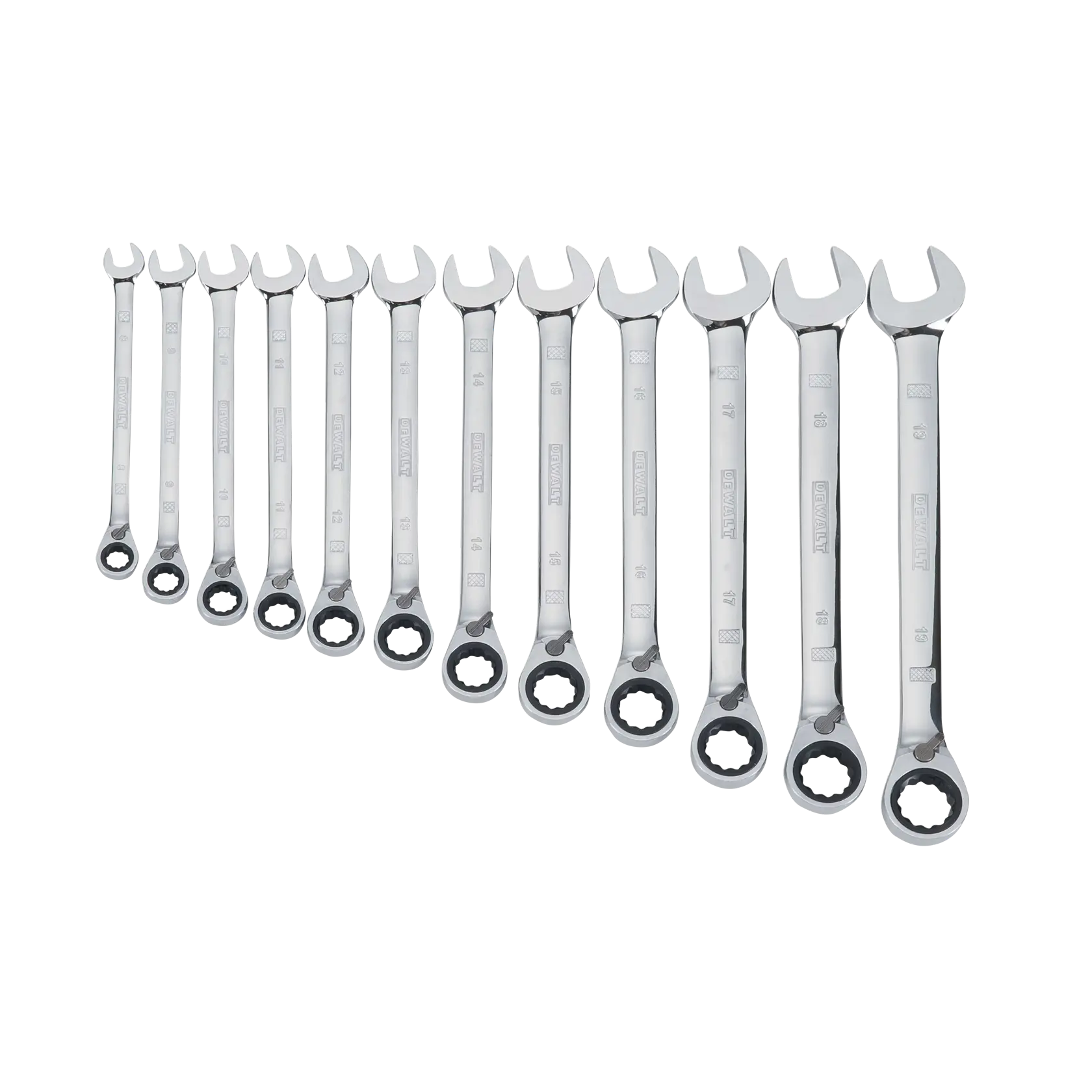 DEWALT® 12 Piece Reversible Ratcheting Wrench Set