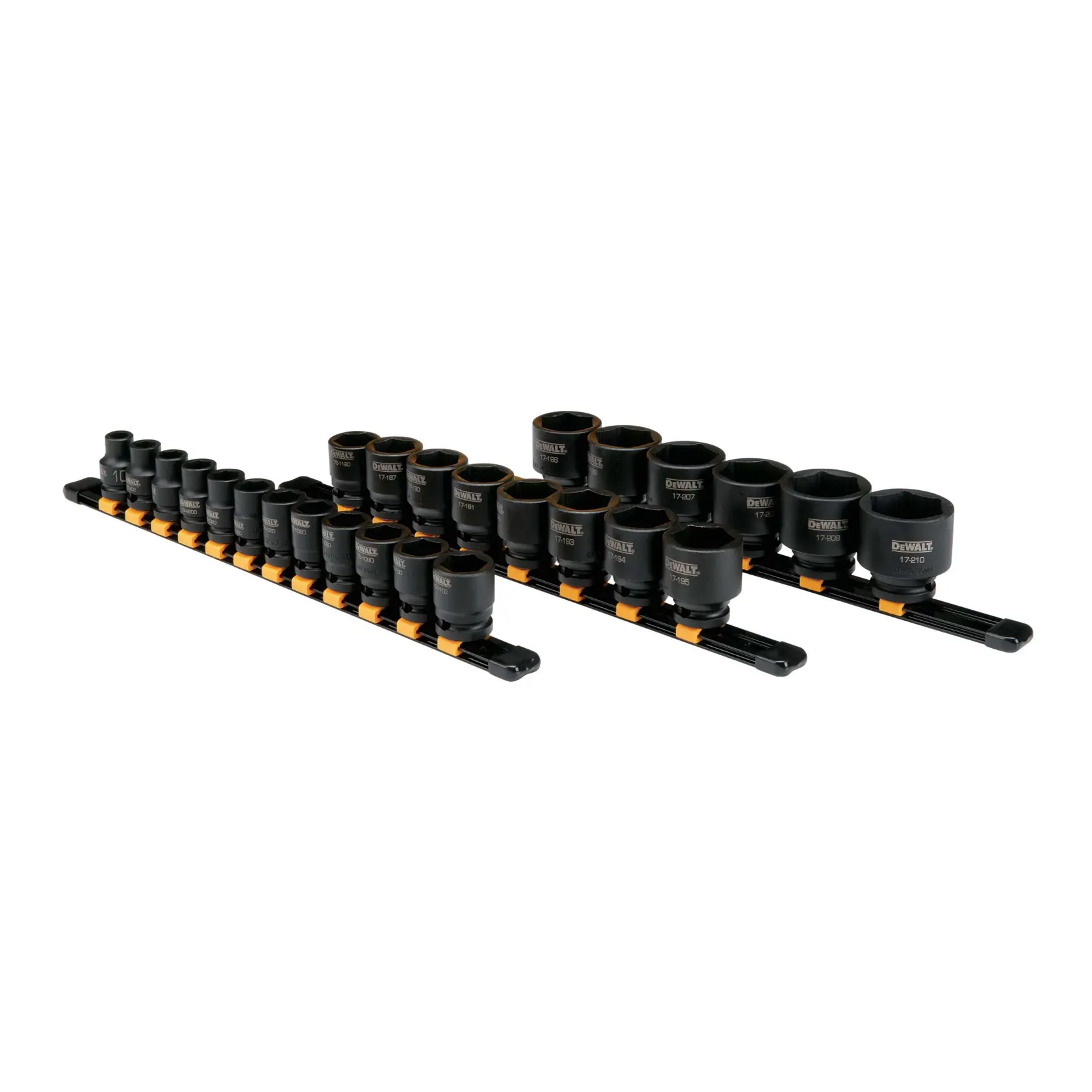DEWALT® 26 Piece 1/2 in Drive Metric Impact Socket Set 6 PT