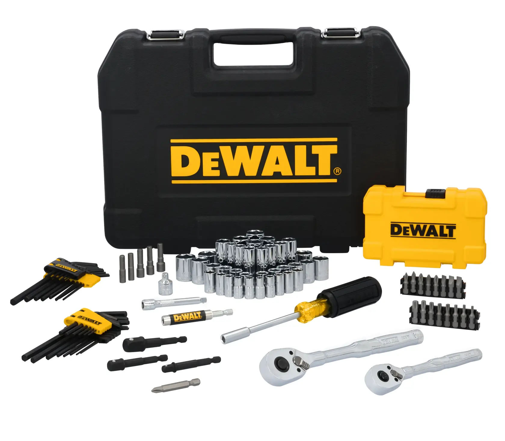 DEWALT® TOUGHSERIES™ 1/4-in. and 3/8-in. Mechanics Tool Set (96-pc.)