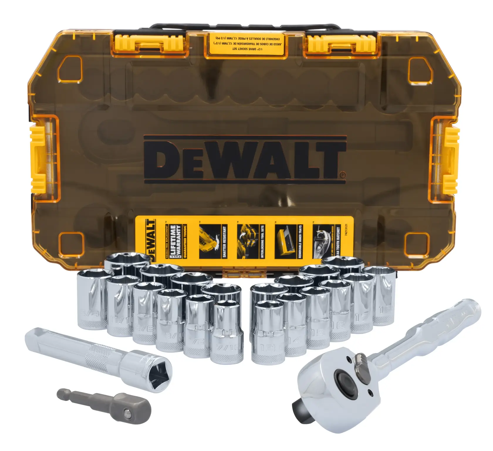 DEWALT® TOUGHSERIES™ TOUGH BOX 1/2-in. Drive Mechanics Tool Set (23-pc.)