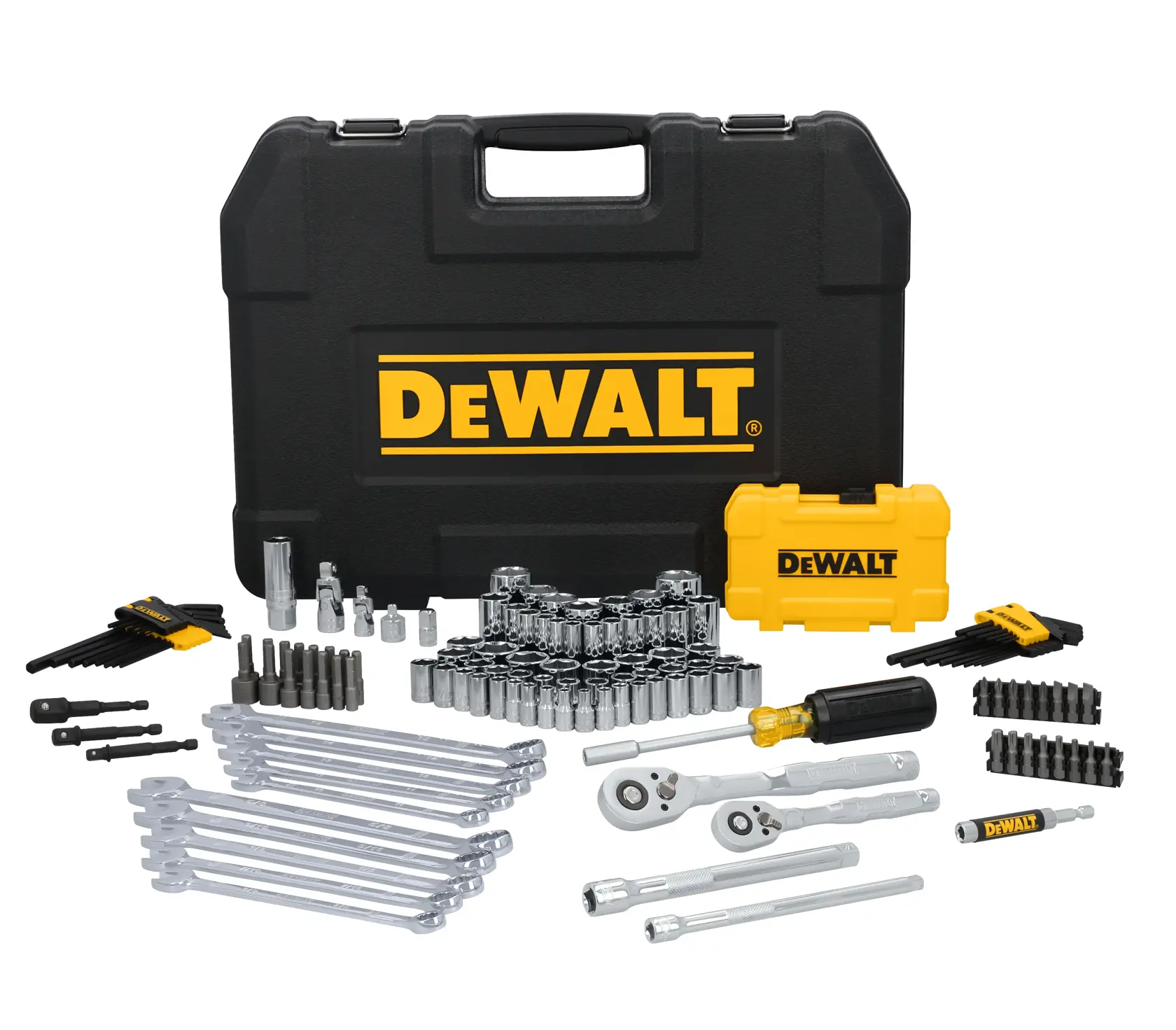 DEWALT® 1/4-in. And 3/8-in. Drive Mechanics Tool Set (142-pc.)
