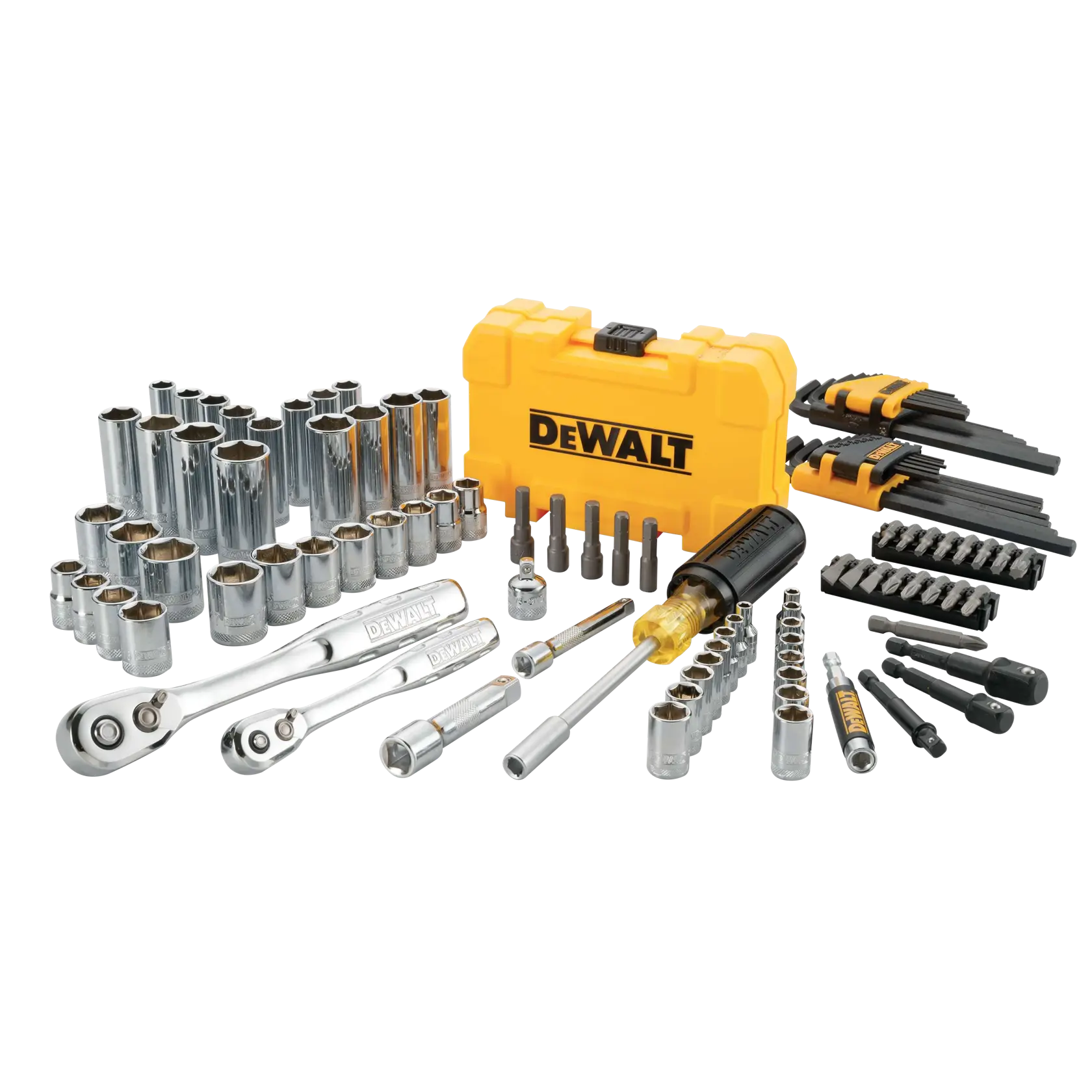 DEWALT® 1/4 in & 3/8 in Drive Mechanics Tools Set (108-pc.)