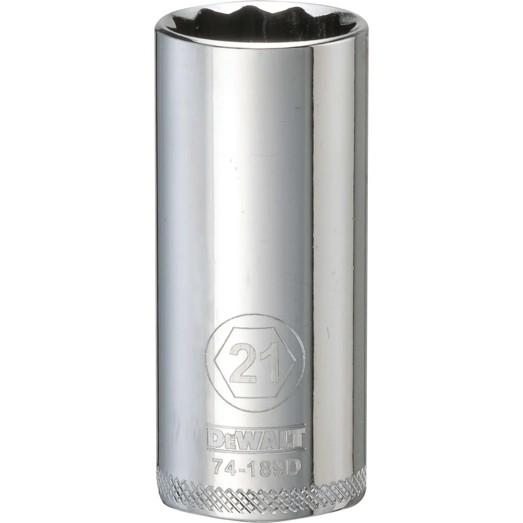 DEWALT® 3/8-in. (6.4mm) Drive 12-Point 21mm Metric Deep Socket