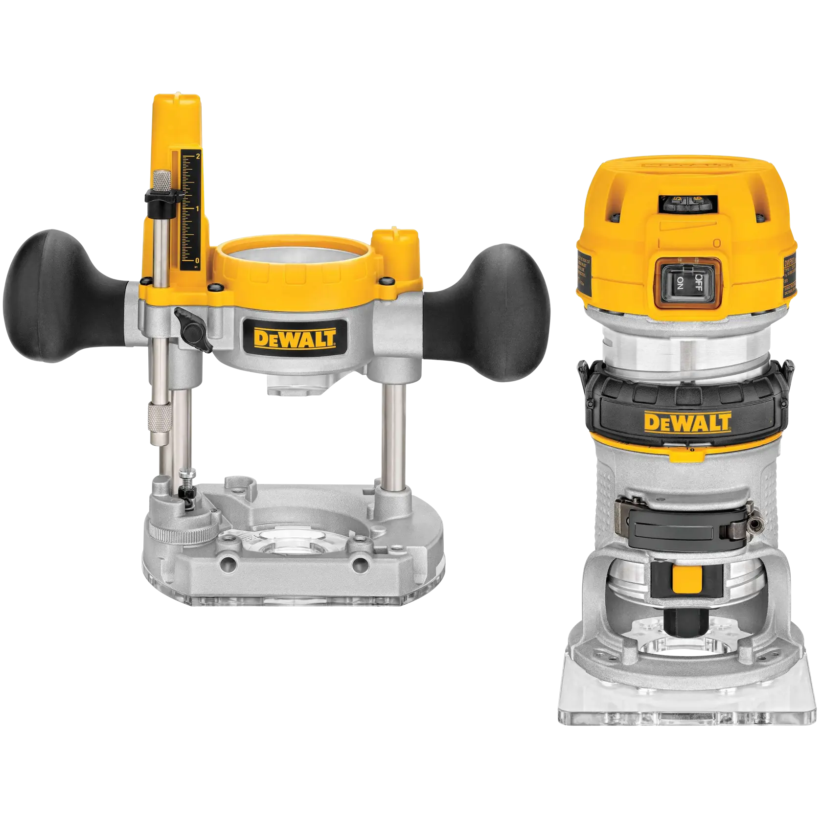 DEWALT® 1-1/4 HP Max Torque Corded Electric Variable Speed Compact Router Combo Kit