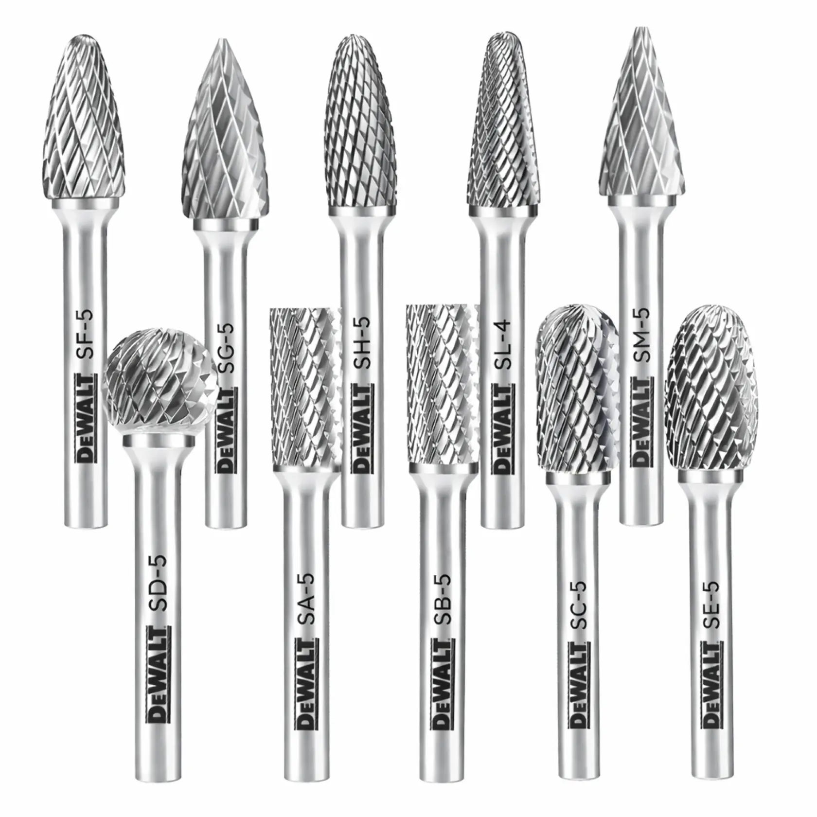 DEWALT® 10 Pack Size 5 Carbide Burrs