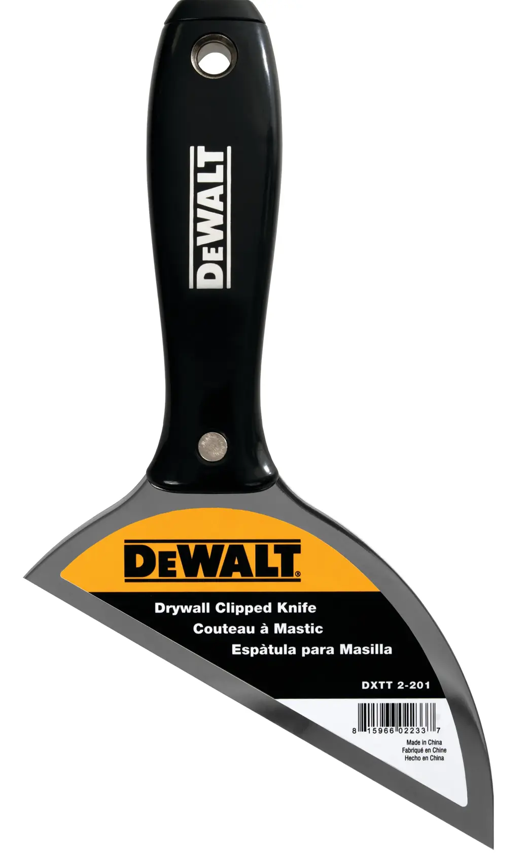 DEWALT® 6-in. Stainless Steel Clipped Knife With Nylon Handle
