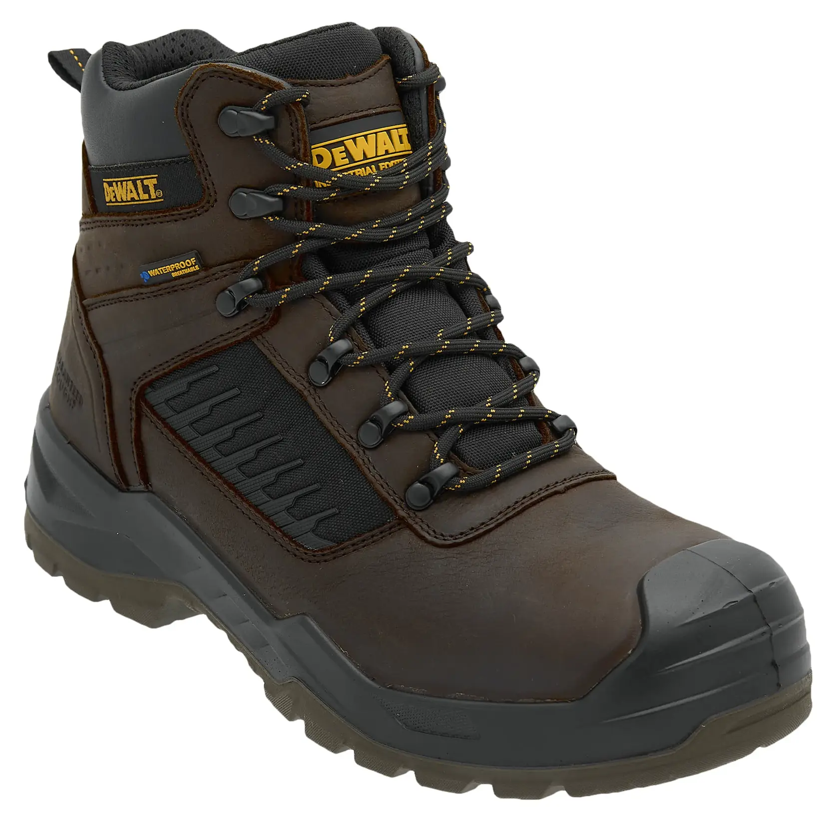DEWALT® Reynolds Men's Waterproof, Leather, Steel Toe, Safety Work Boot