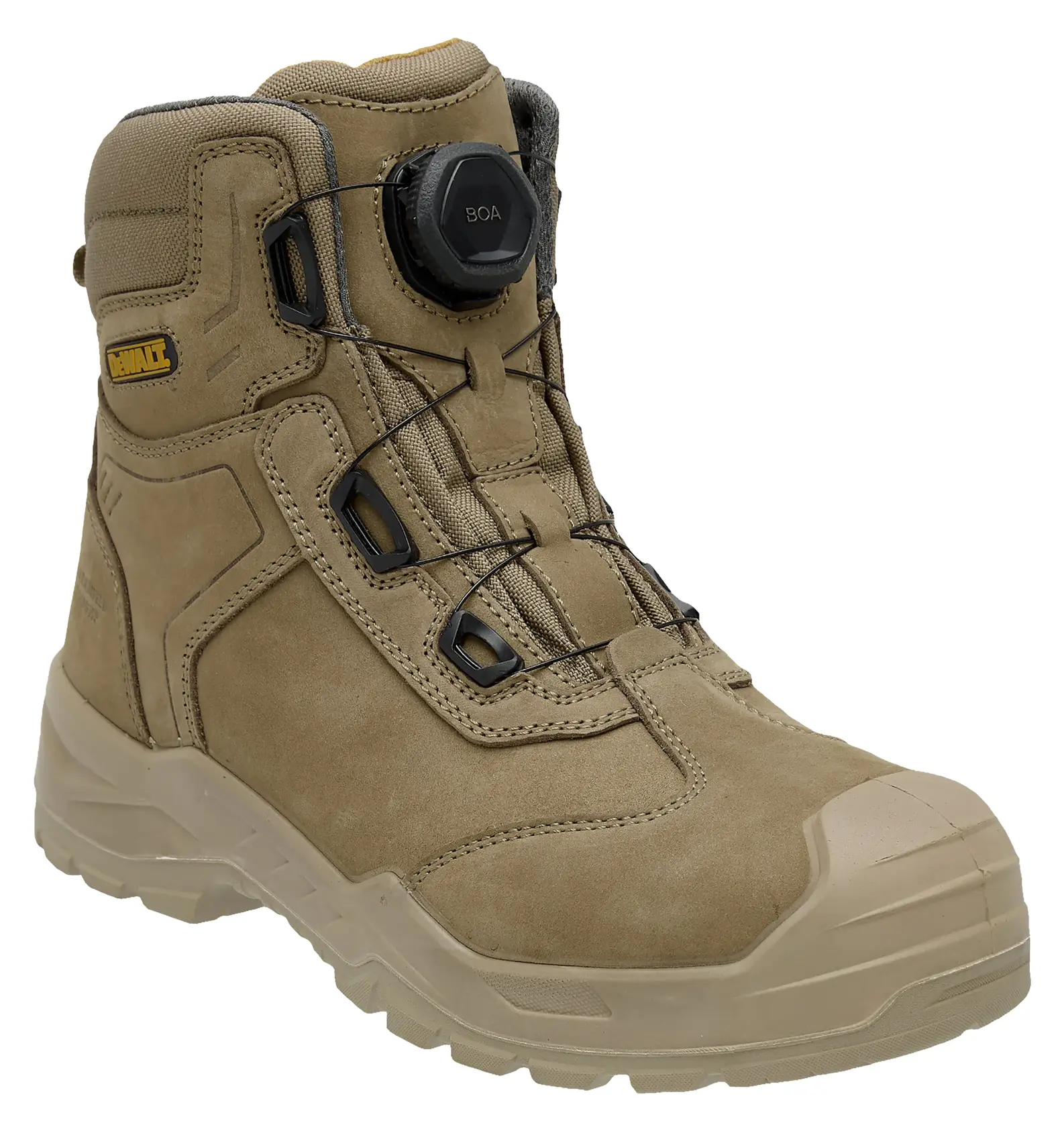 DEWALT® Richardson BOA®, Nubuck Leather, Wide Fit, Steel Safety Toe Work Boot (Stone)