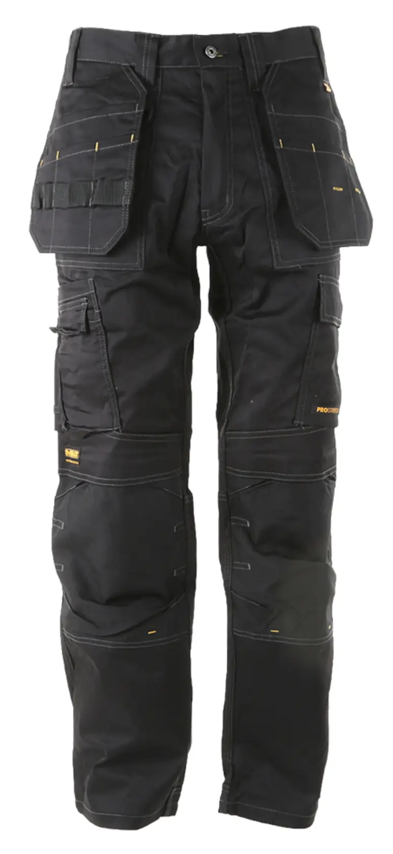 DEWALT® Protradesman Men's Cottonpoly Stretch, Holster Pocket, Regular Fit Work Pants, Black