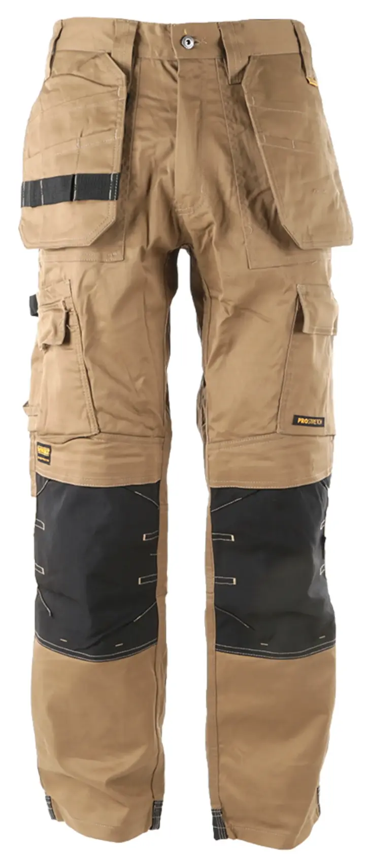 DEWALT® Protradesman Men's Cottonpoly Stretch, Holster Pocket, Regular Fit Work Pants, Tan